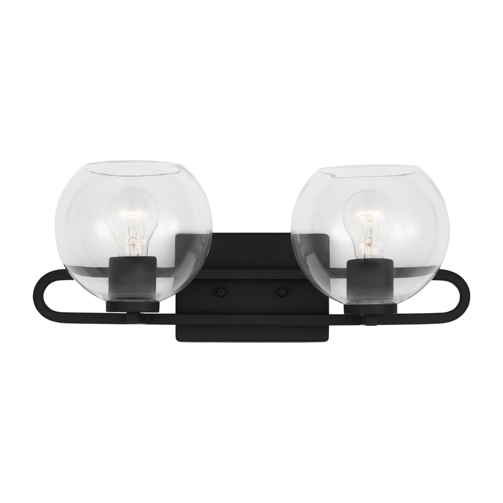 Codyn 20" 2-Light Bathroom Vanity, Midnight Black Finish - Bees Lighting