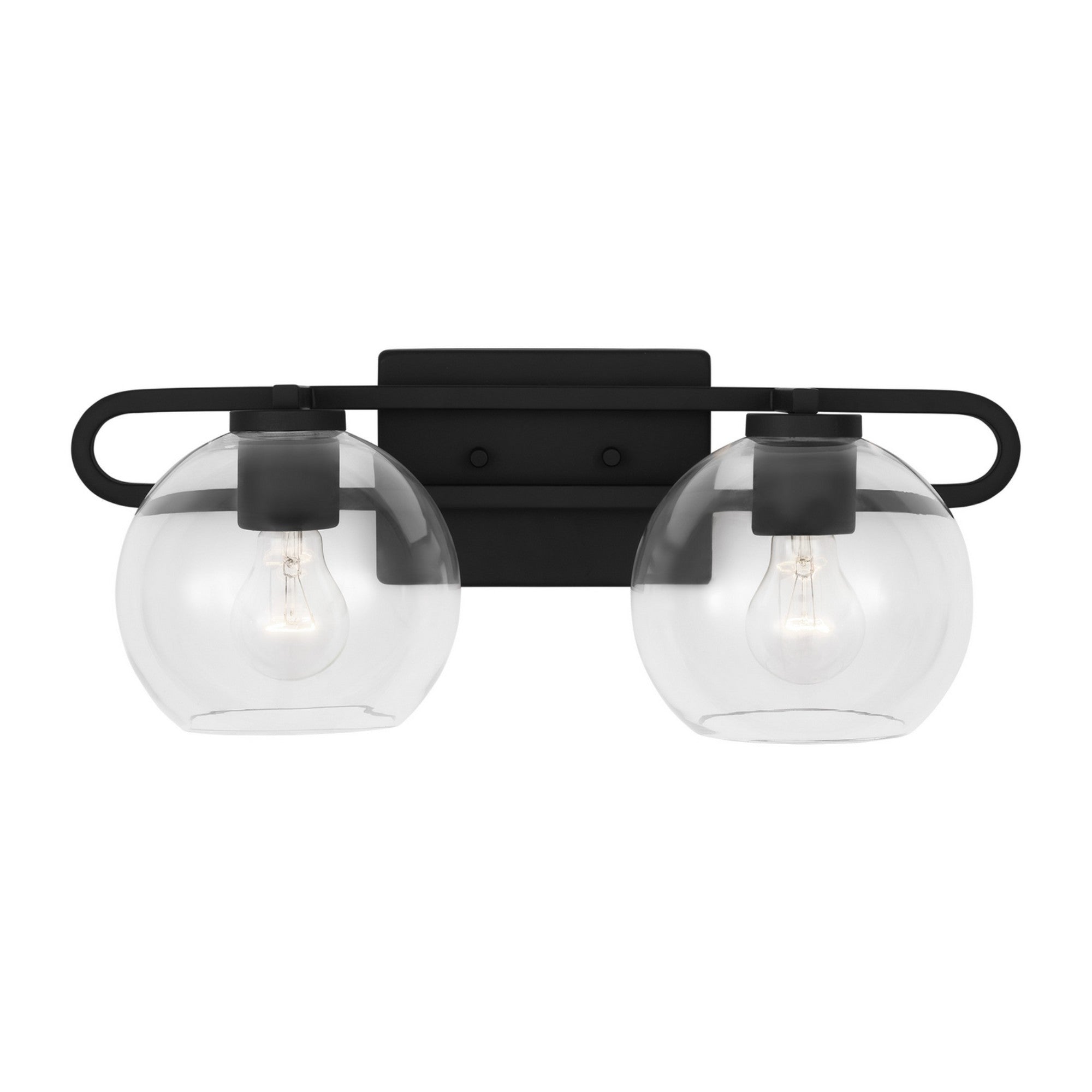 Codyn 20" 2-Light Bathroom Vanity, Midnight Black Finish - Bees Lighting
