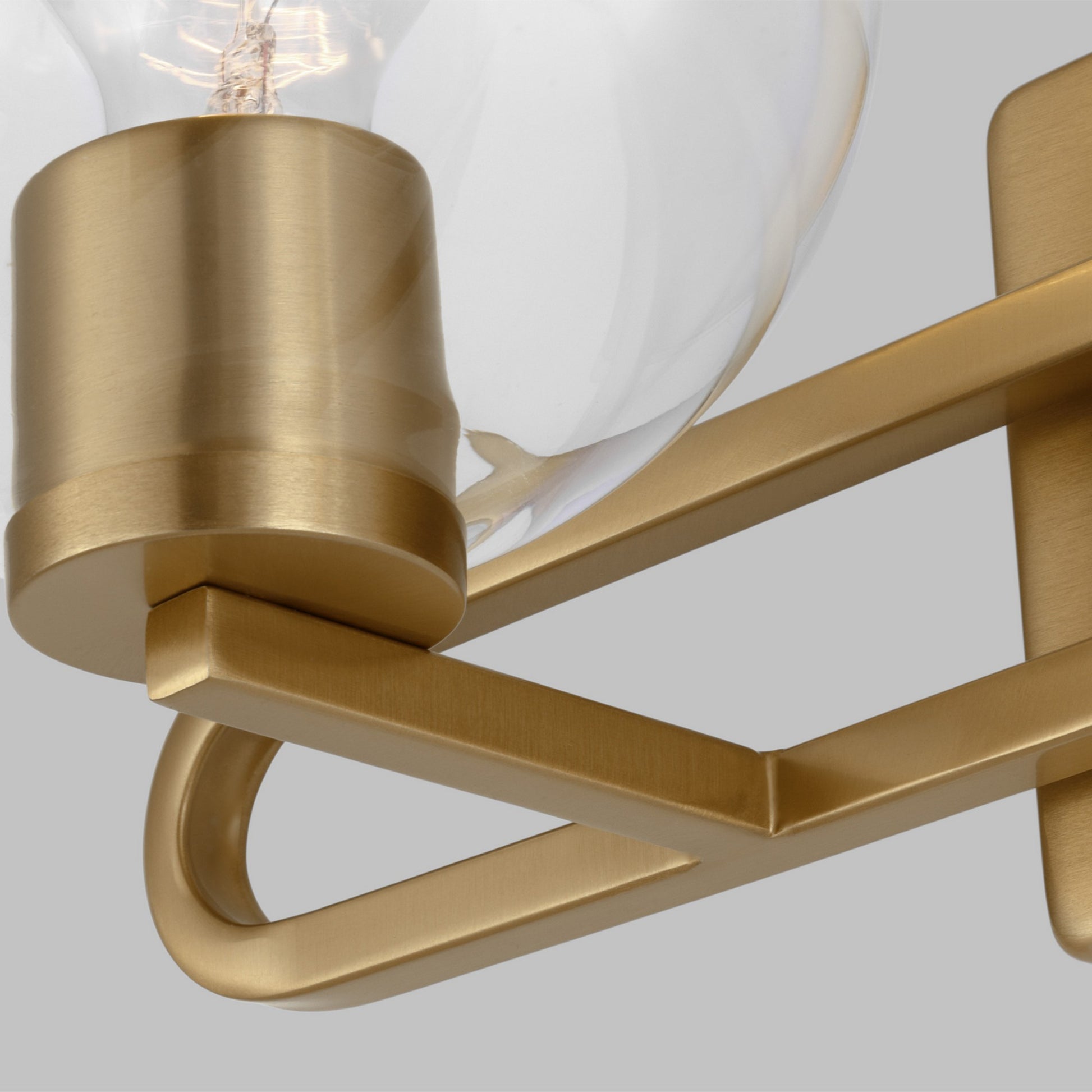 Codyn 20" 2-Light Bathroom Vanity, Satin Brass Finish - Bees Lighting
