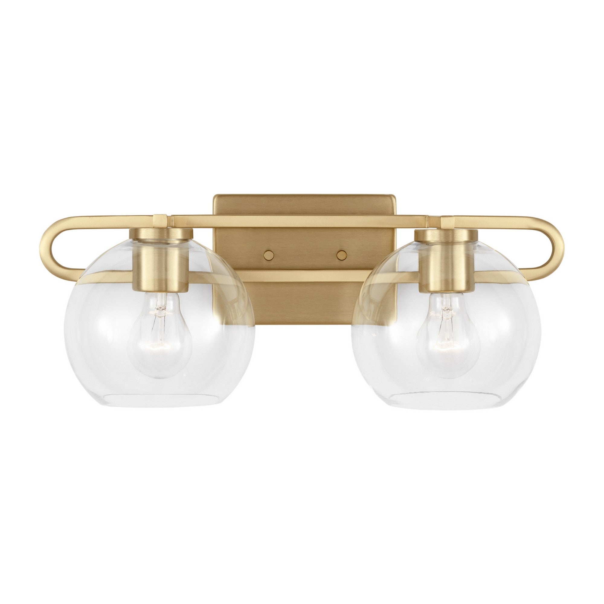 Codyn 20" 2-Light Bathroom Vanity, Satin Brass Finish - Bees Lighting