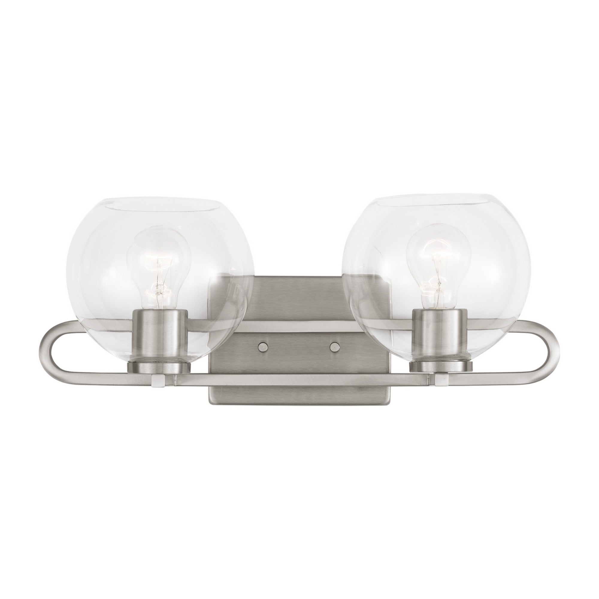 Codyn 20" 2-Light Bathroom Vanity, Brushed Nickel Finish - Bees Lighting