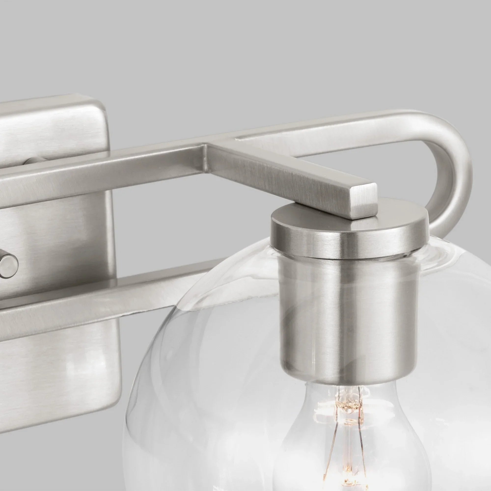 Codyn 20" 2-Light Bathroom Vanity, Brushed Nickel Finish - Bees Lighting