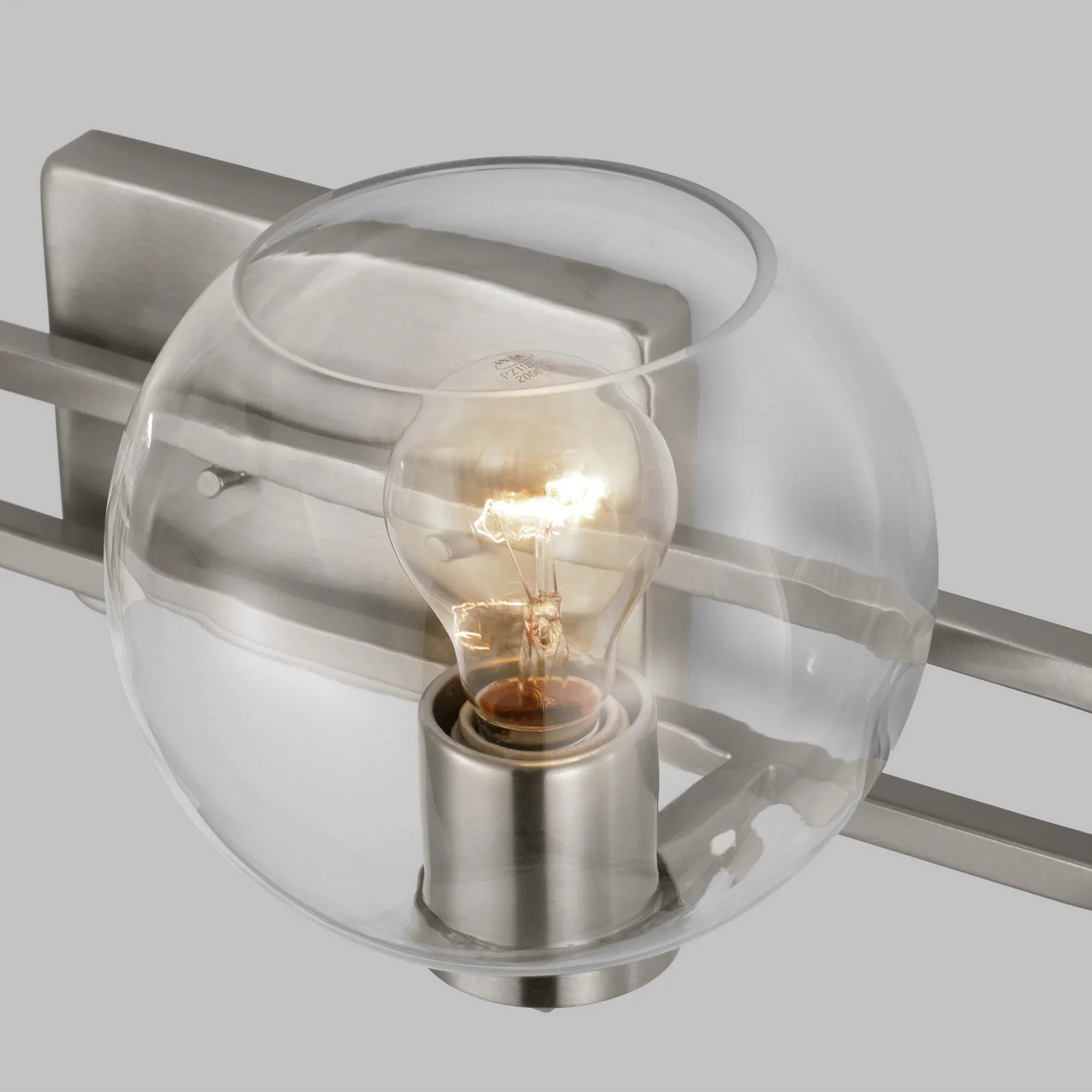 Codyn 20" 2-Light Bathroom Vanity, Brushed Nickel Finish - Bees Lighting