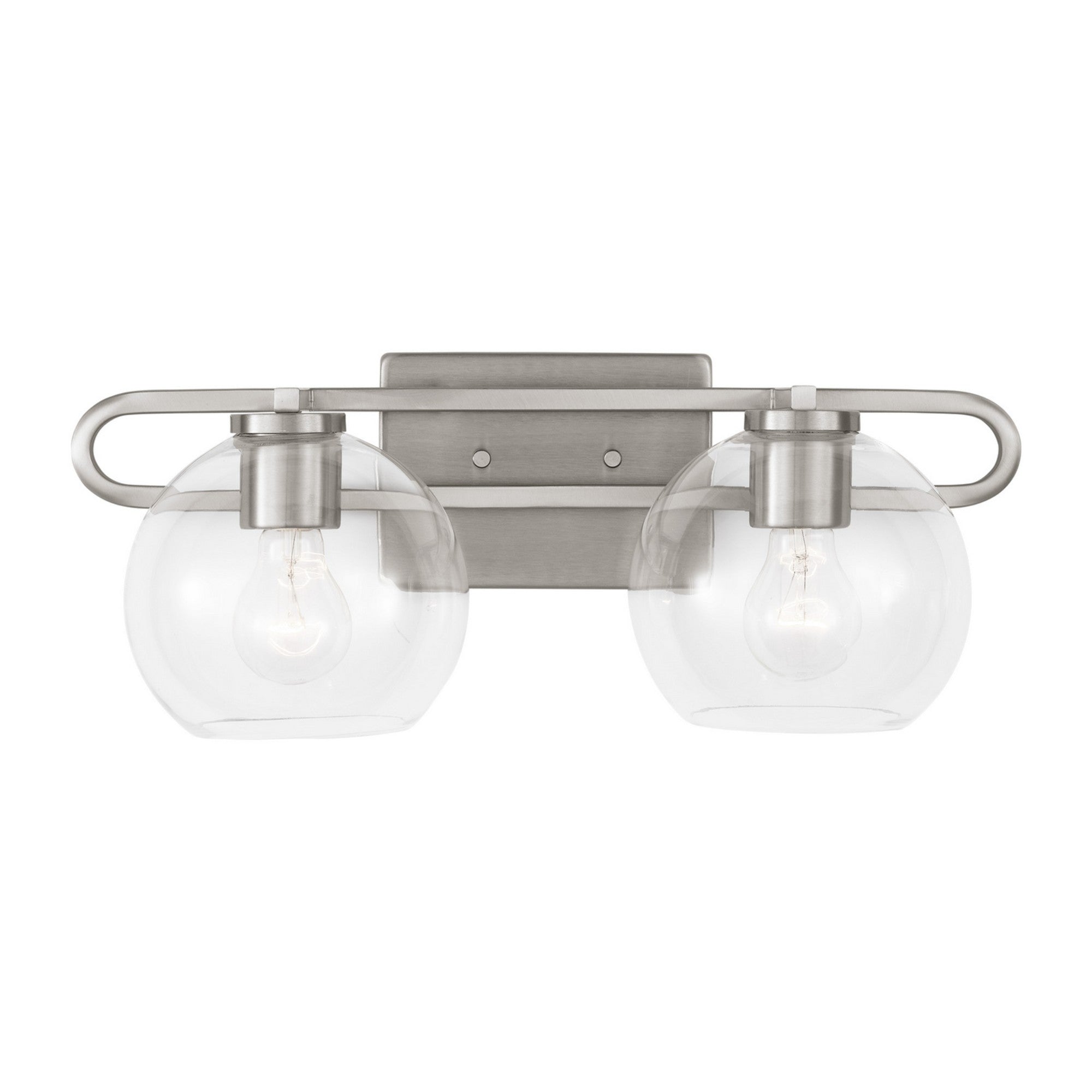 Codyn 20" 2-Light Bathroom Vanity, Brushed Nickel Finish - Bees Lighting