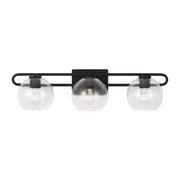Codyn 30" 3-Light Bathroom Vanity, Midnight Black Finish - Bees Lighting