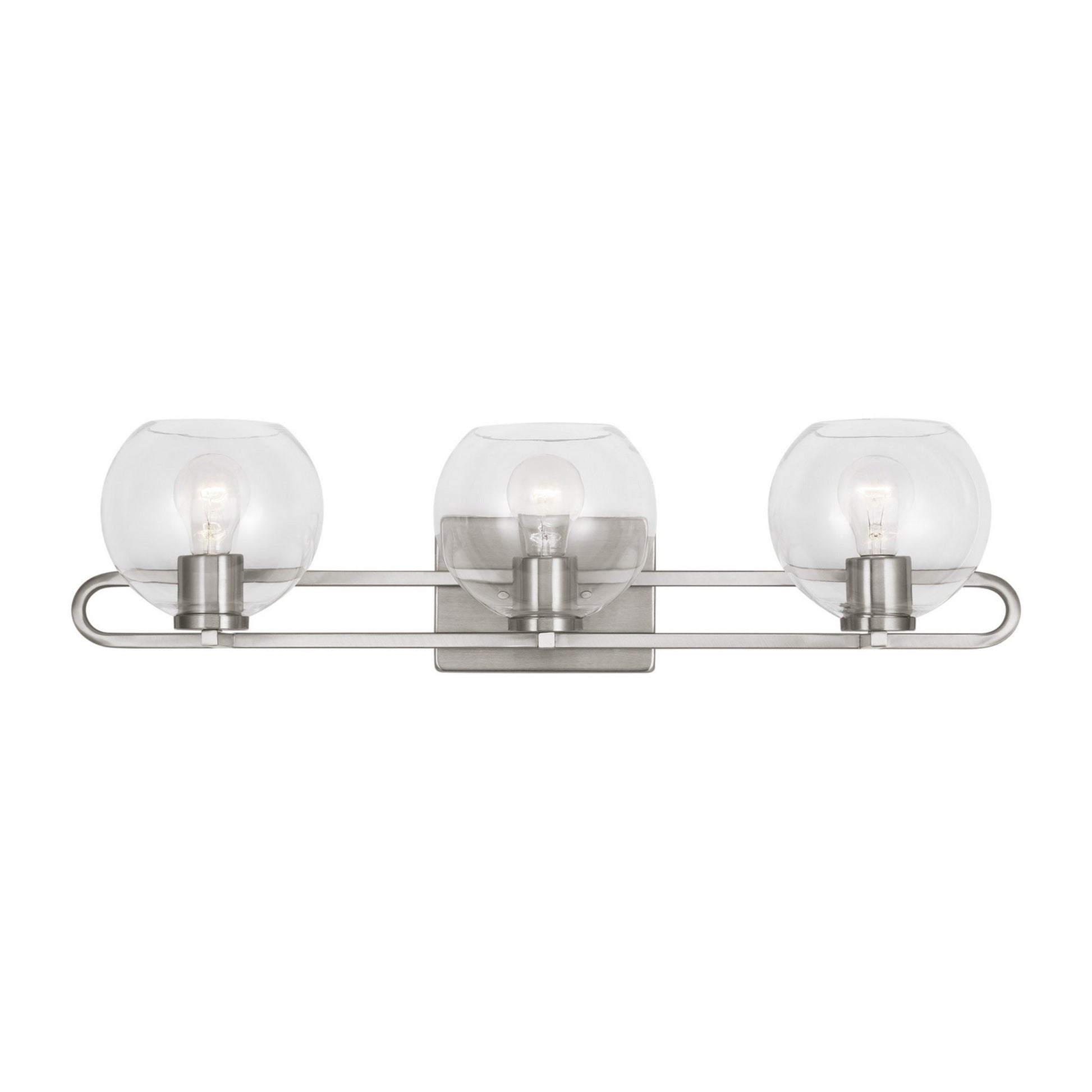 Codyn 30" 3-Light Bathroom Vanity, Brushed Nickel Finish - Bees Lighting