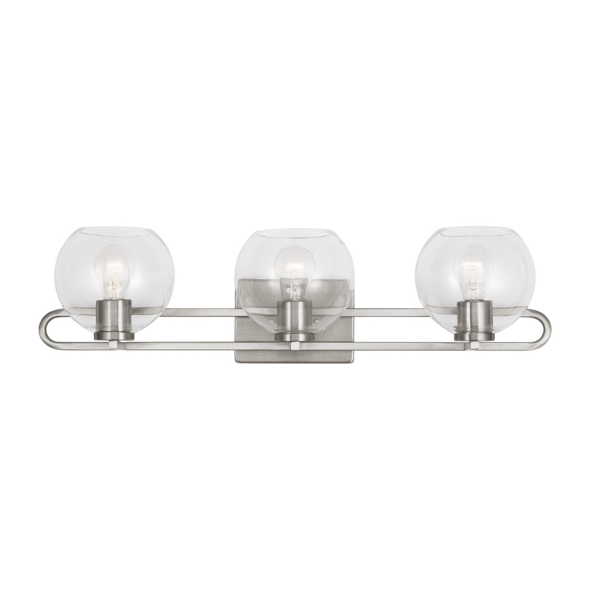 Codyn 30" 3-Light Bathroom Vanity, Brushed Nickel Finish - Bees Lighting