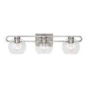 Codyn 30" 3-Light Bathroom Vanity, Brushed Nickel Finish - Bees Lighting