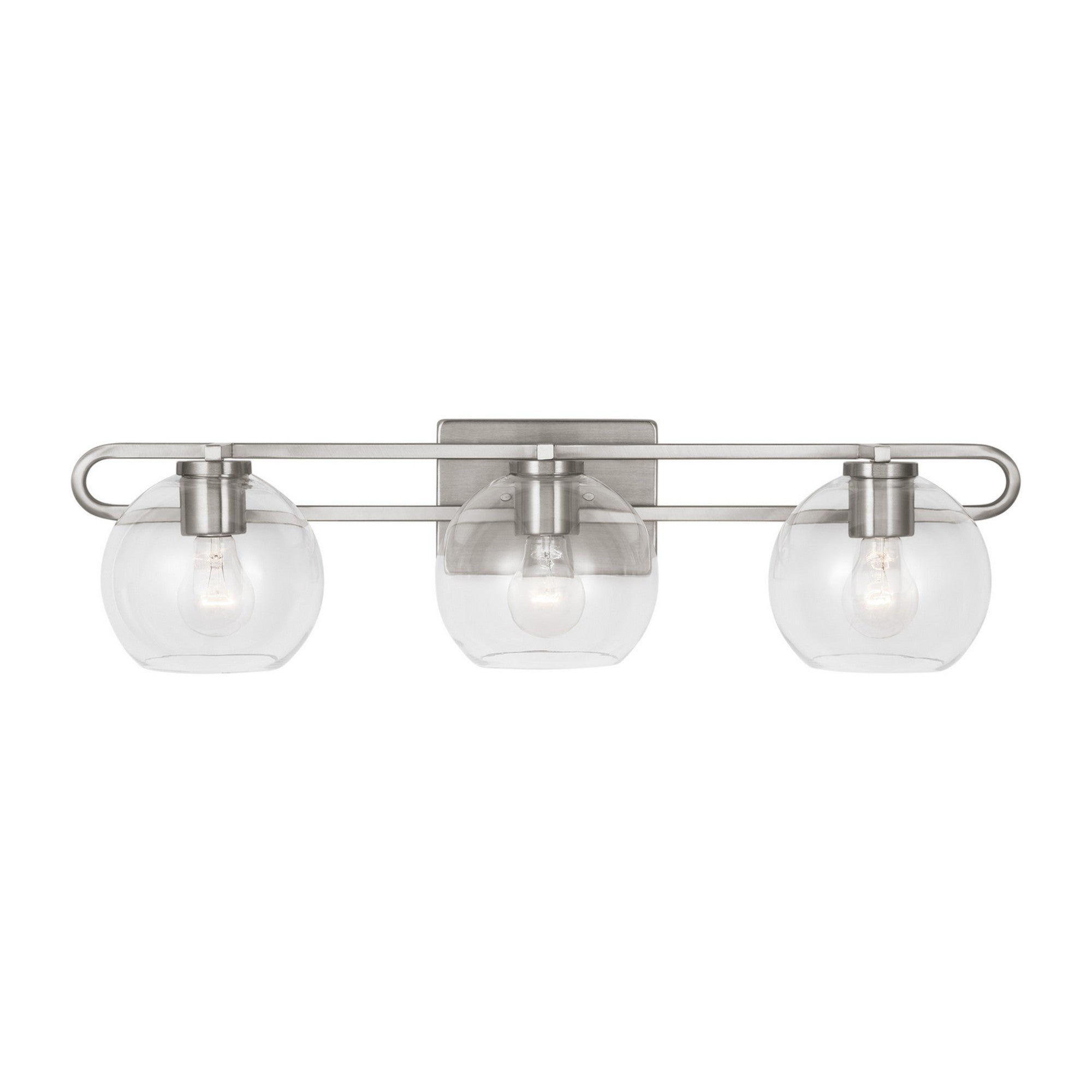 Codyn 30" 3-Light Bathroom Vanity, Brushed Nickel Finish - Bees Lighting