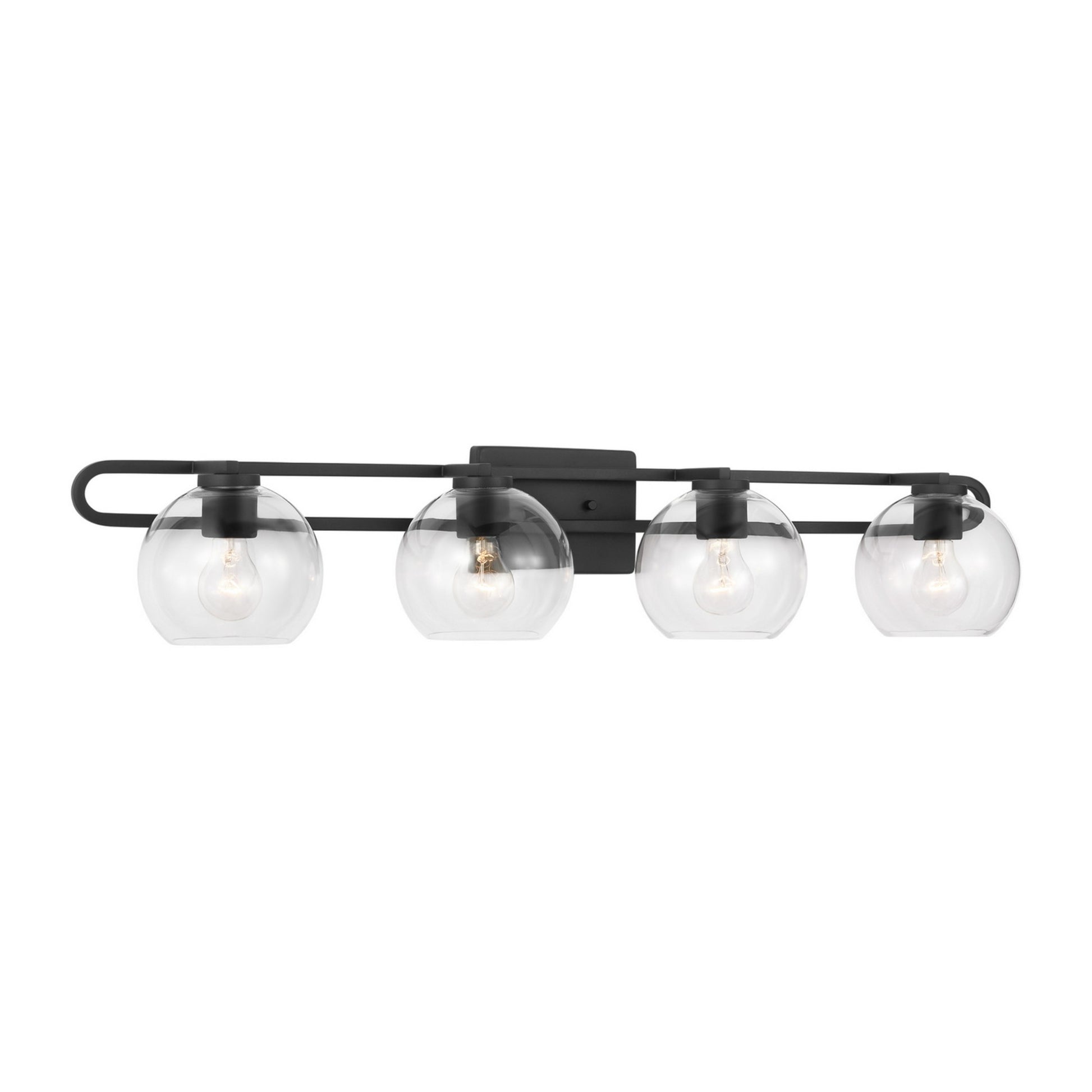 Codyn 40" 4-Light Bathroom Vanity, Midnight Black Finish - Bees Lighting