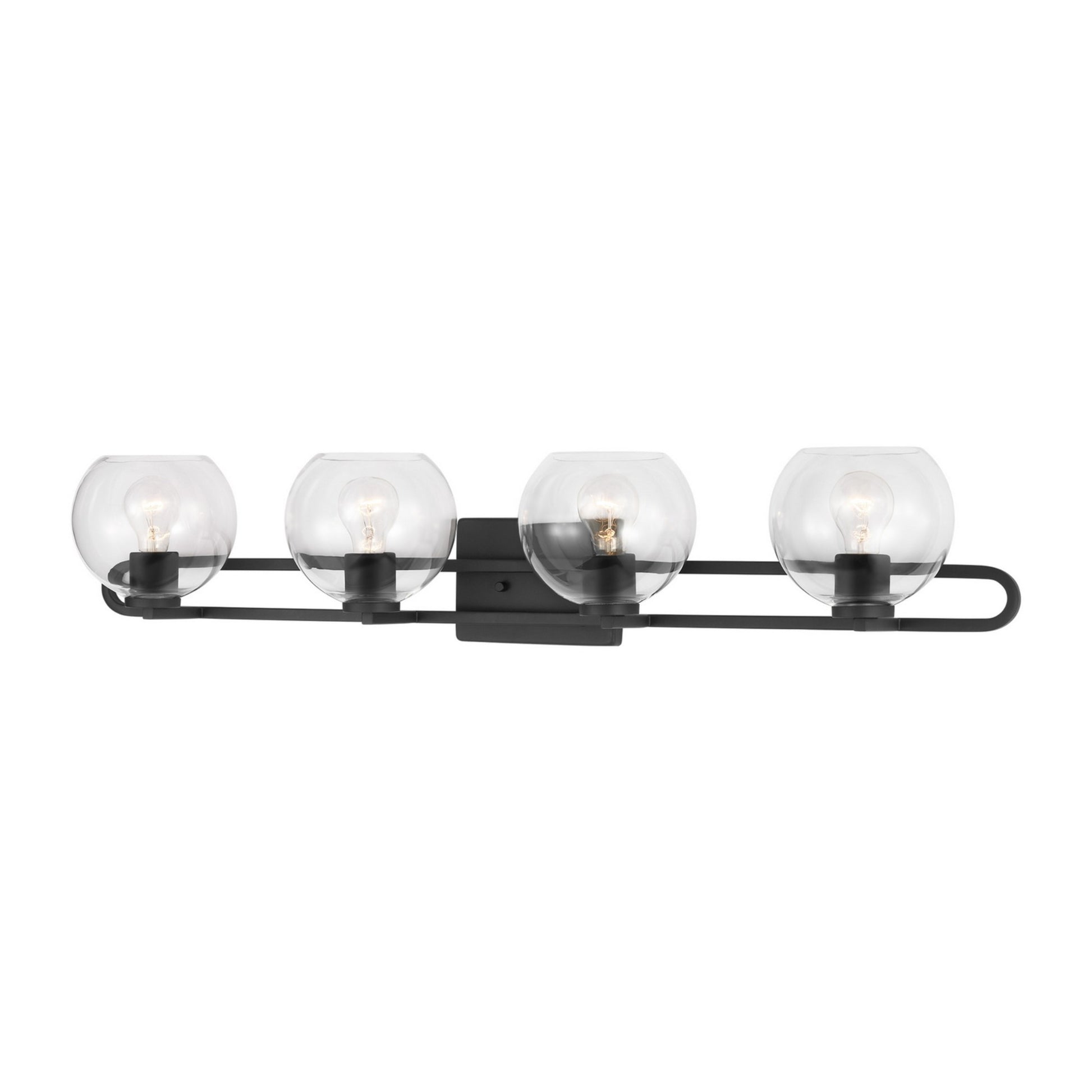 Codyn 40" 4-Light Bathroom Vanity, Midnight Black Finish - Bees Lighting