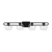 Codyn 40" 4-Light Bathroom Vanity, Midnight Black Finish - Bees Lighting