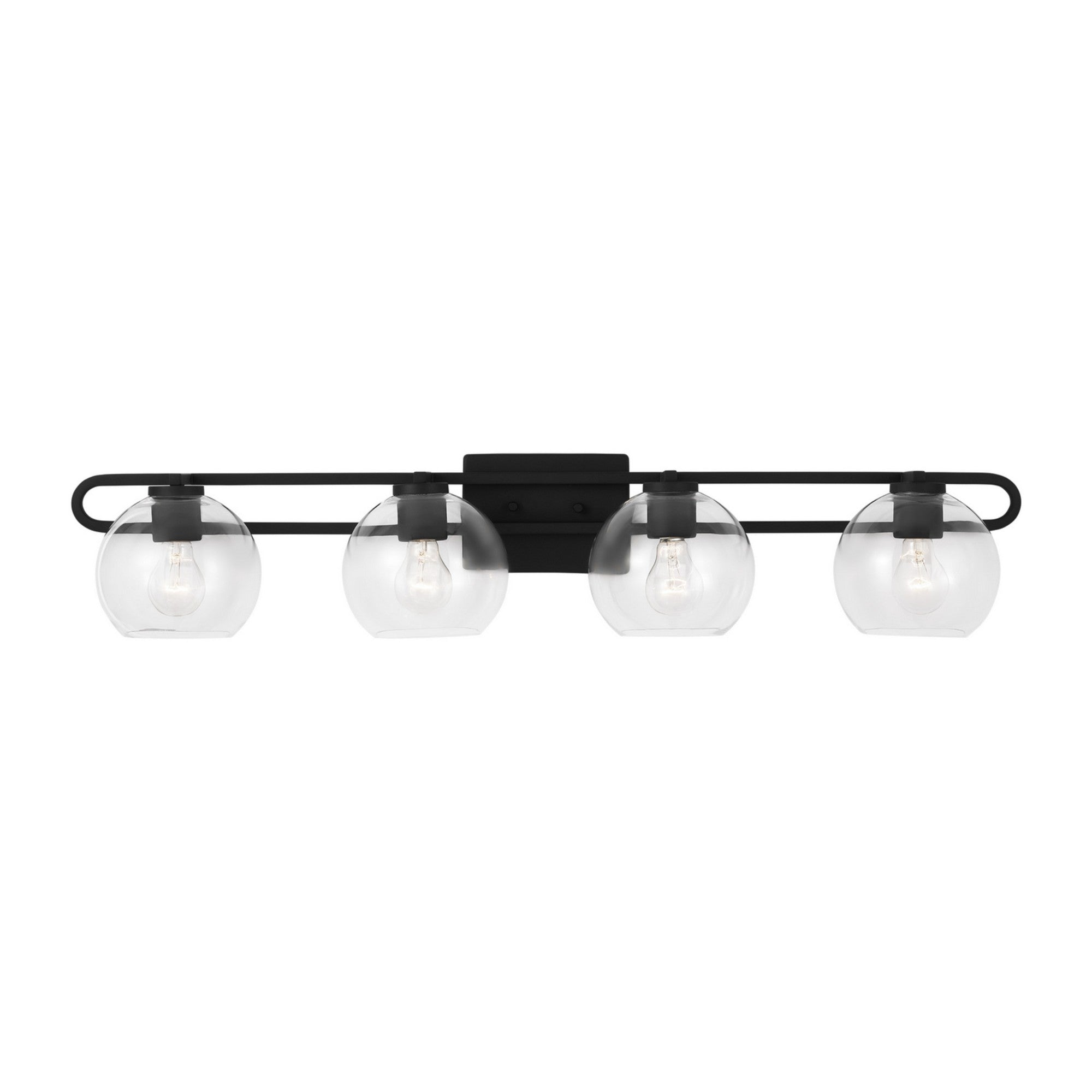 Codyn 40" 4-Light Bathroom Vanity, Midnight Black Finish - Bees Lighting
