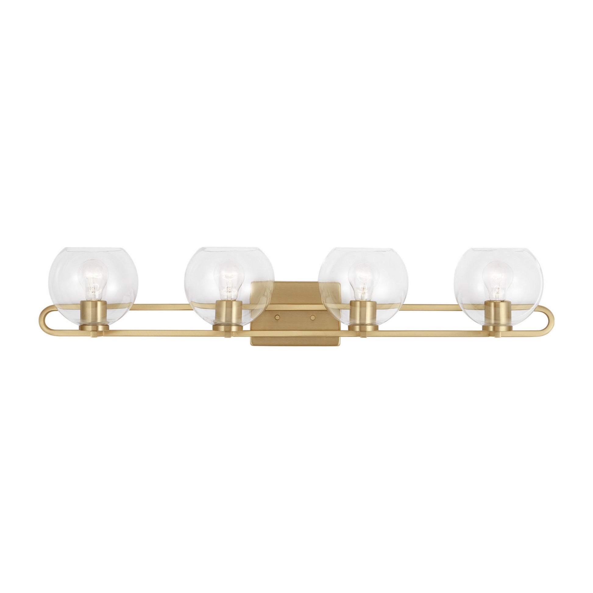 Codyn 40" 4-Light Bathroom Vanity, Satin Brass Finish - Bees Lighting