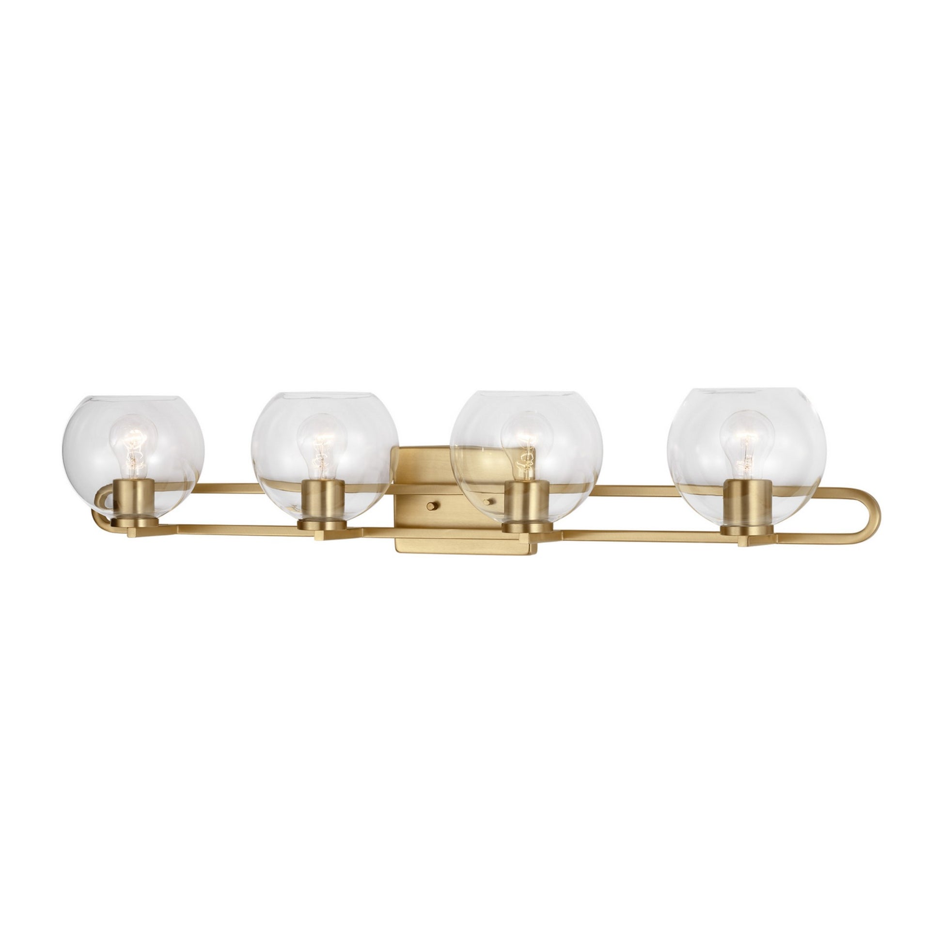 Codyn 40" 4-Light Bathroom Vanity, Satin Brass Finish - Bees Lighting