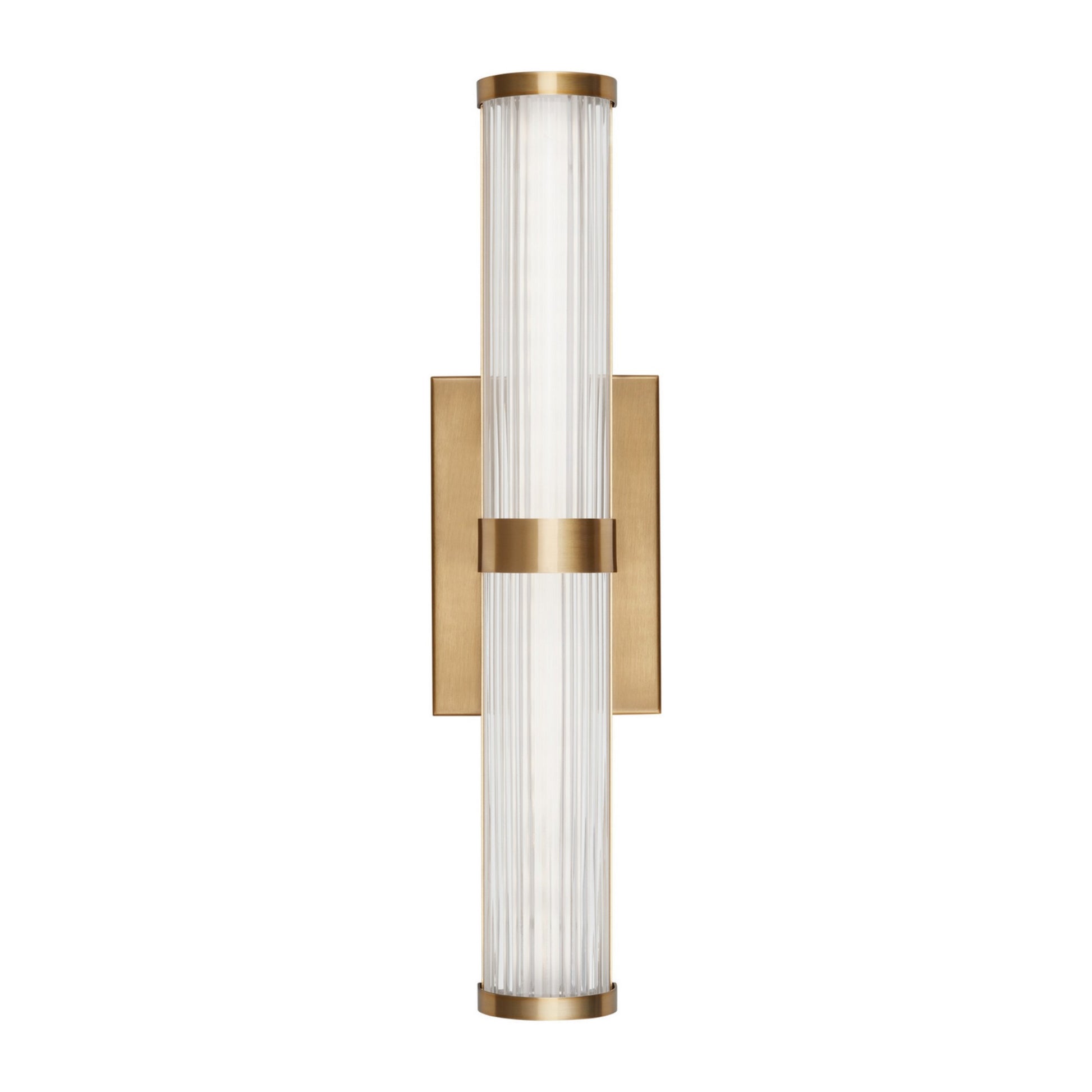 Syden 19" Small LED Wall/Bath Light, Satin Brass Finish - Bees Lighting