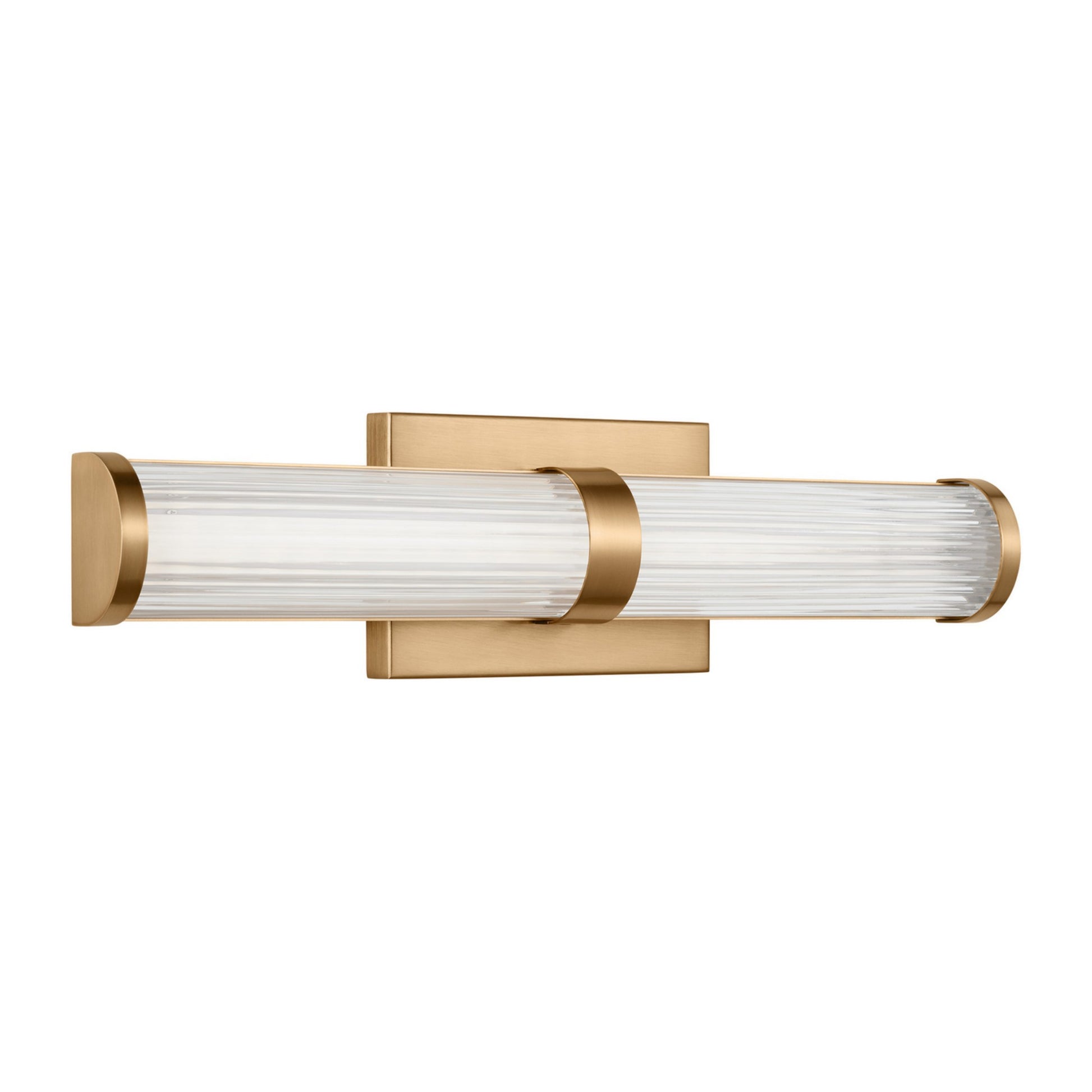 Syden 19" Small LED Wall/Bath Light, Satin Brass Finish - Bees Lighting