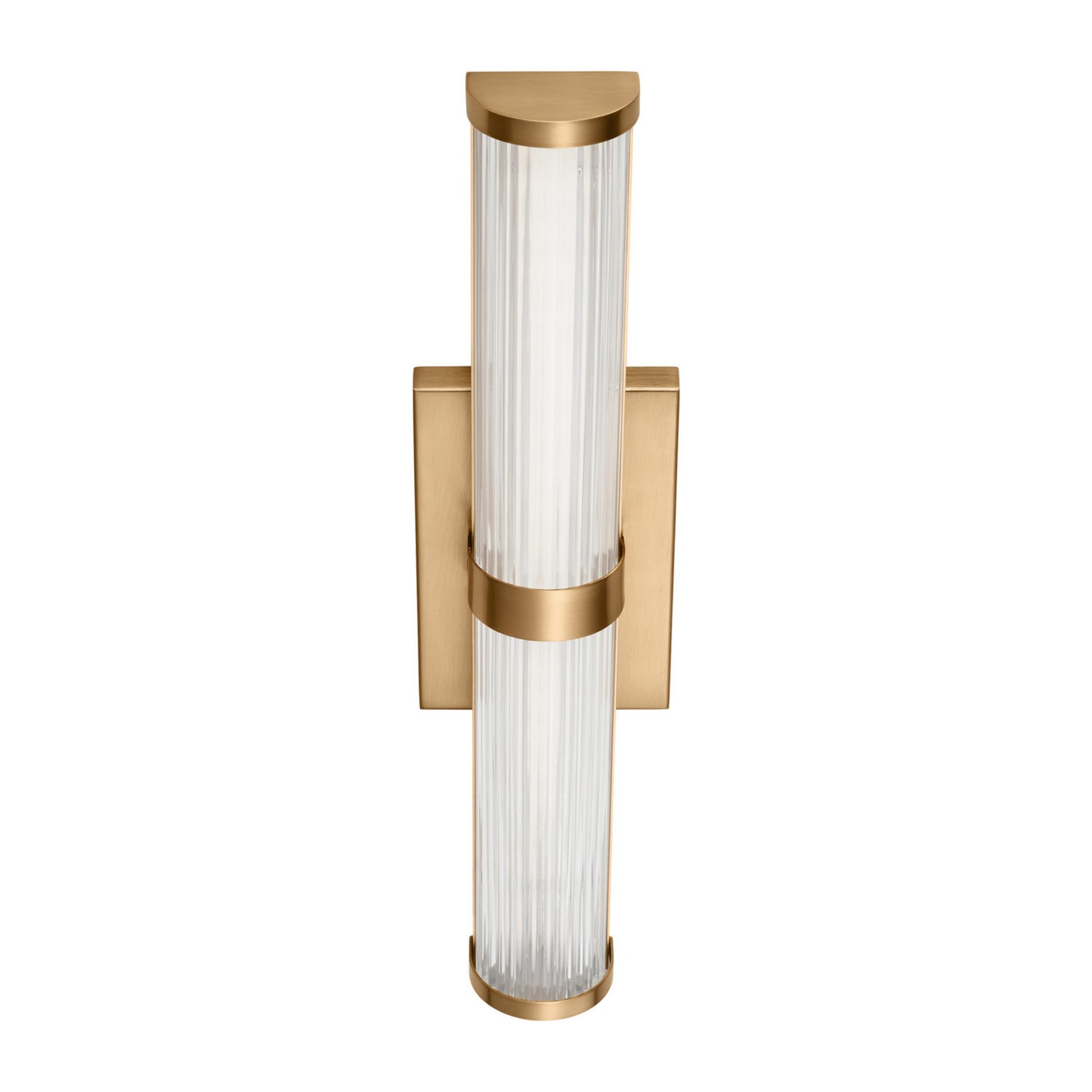 Syden 19" Small LED Wall/Bath Light, Satin Brass Finish - Bees Lighting