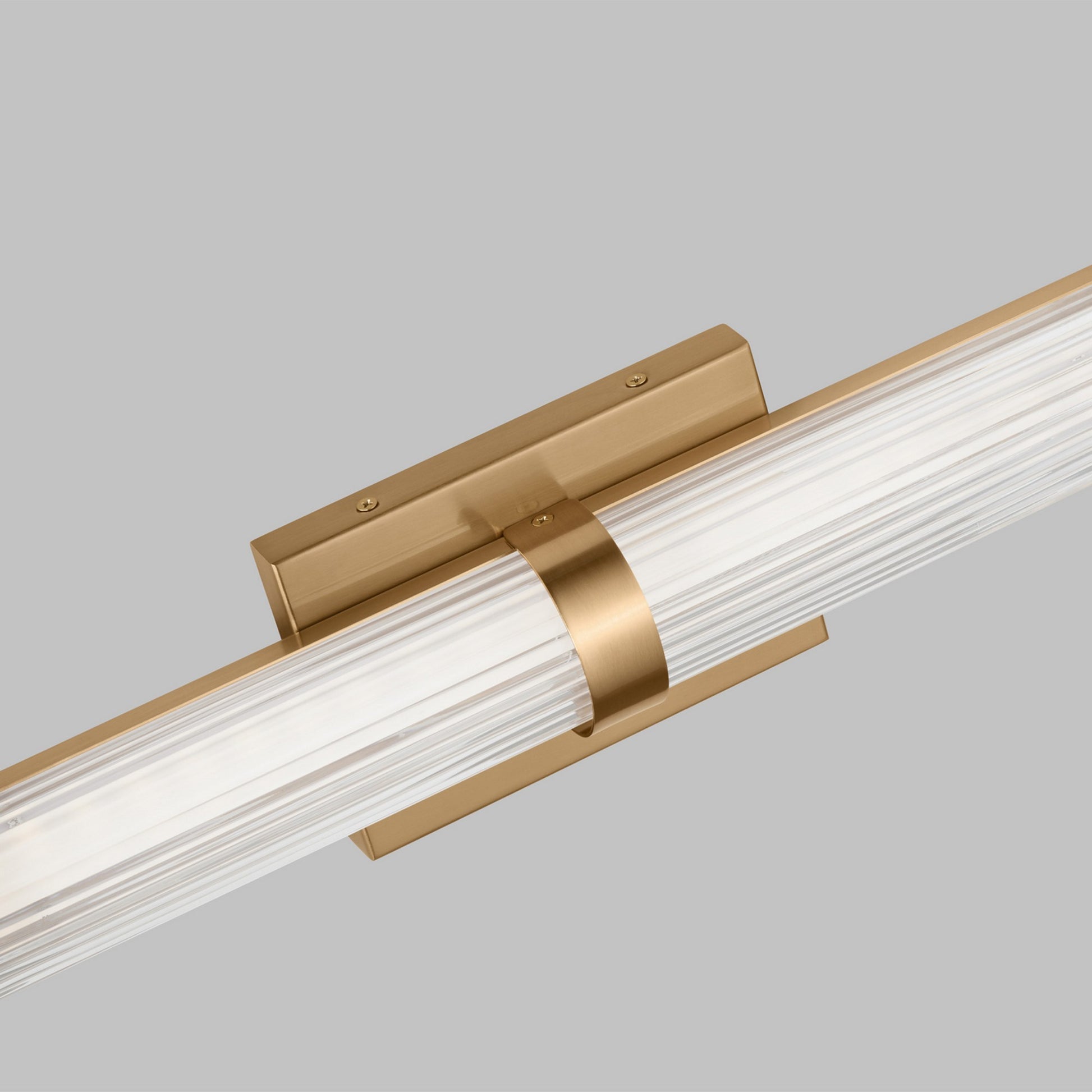 Syden 19" Small LED Wall/Bath Light, Satin Brass Finish - Bees Lighting