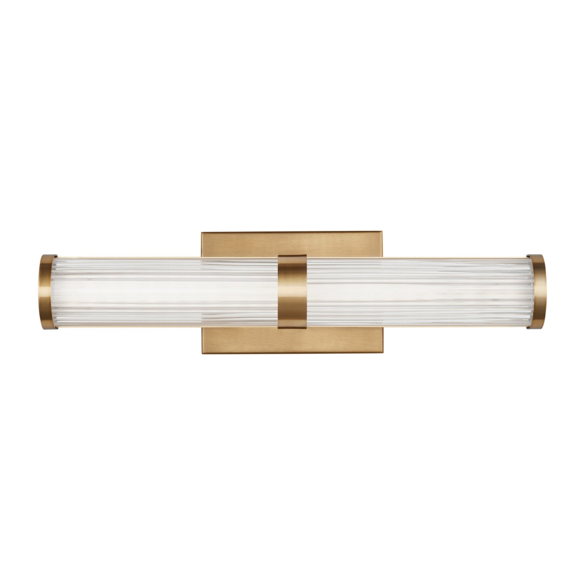Syden 19" Small LED Wall/Bath Light, Satin Brass Finish - Bees Lighting