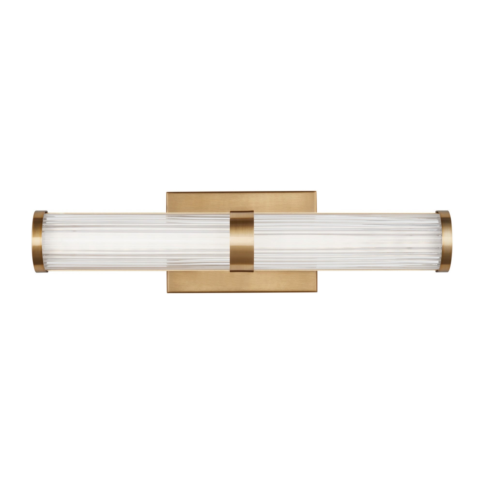 Syden 19" Small LED Wall/Bath Light, Satin Brass Finish - Bees Lighting