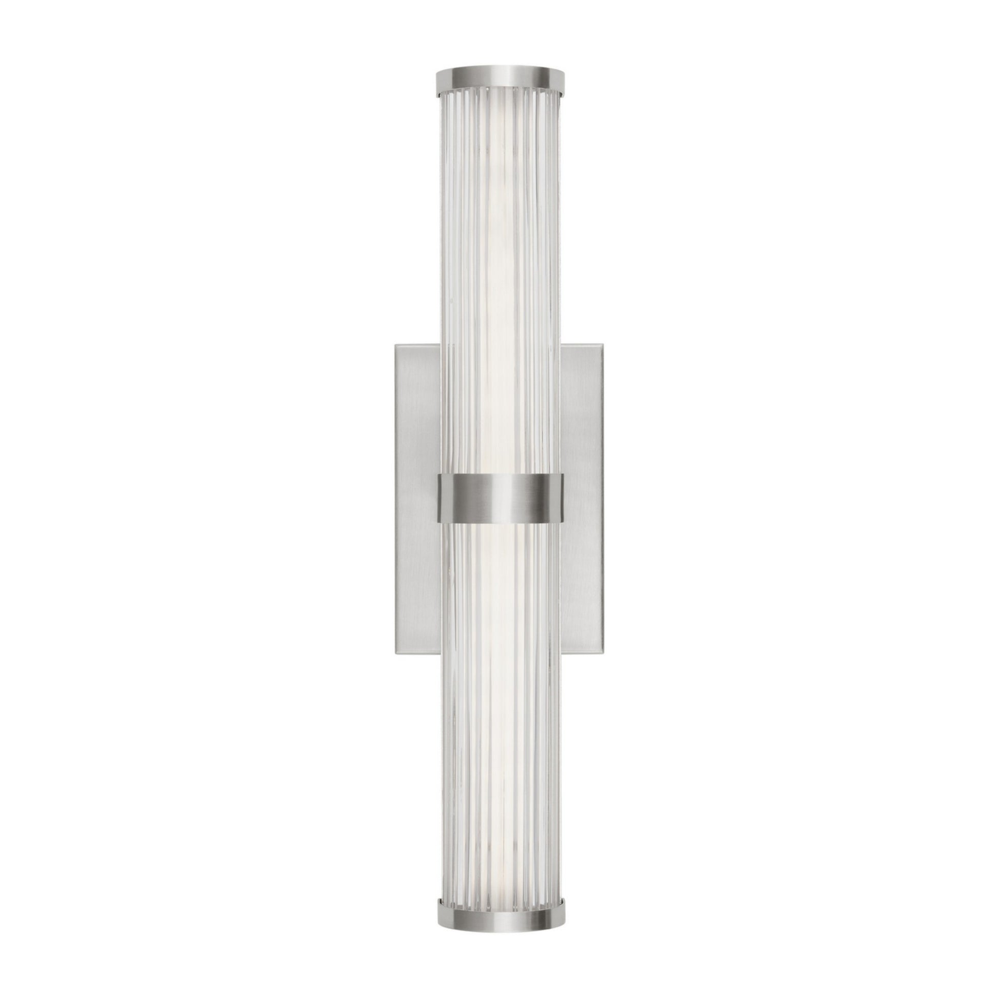 Syden 19" Small LED Wall/Bath Light, Brushed Nickel Finish - Bees Lighting