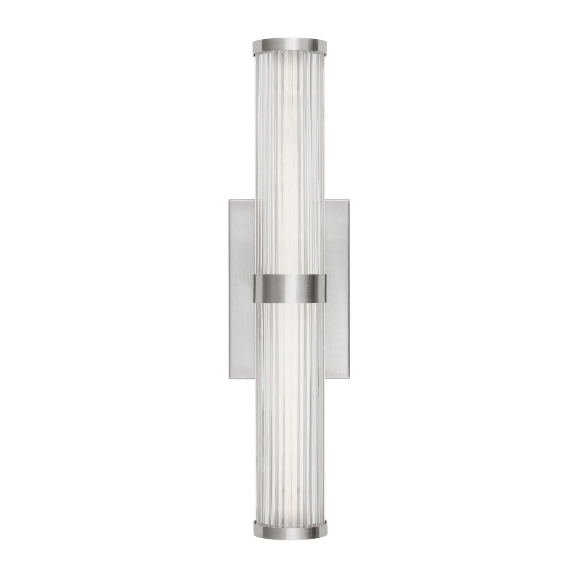 Syden 19" Small LED Wall/Bath Light, Brushed Nickel Finish - Bees Lighting
