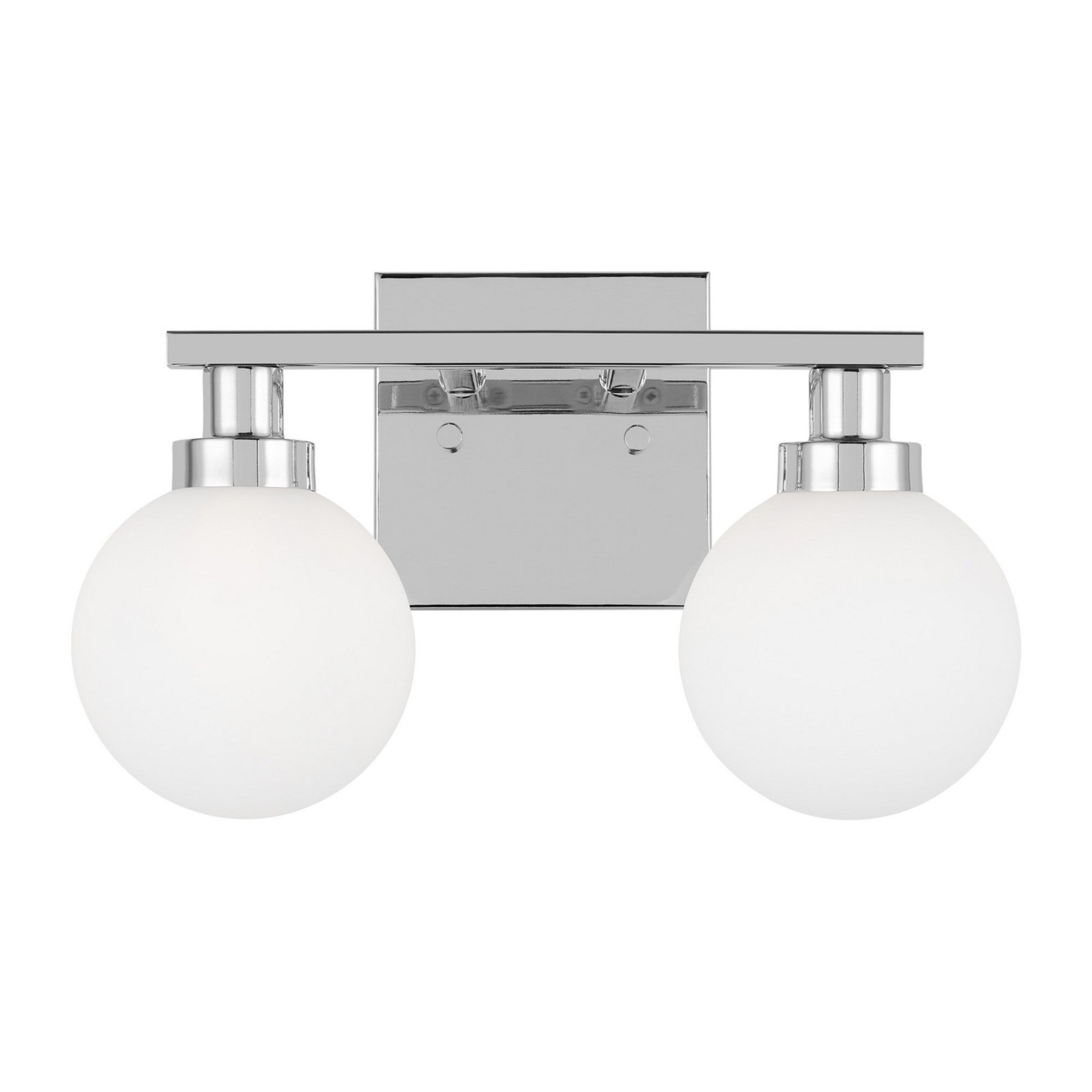 Clybourn 13" 2-Light Bathroom Vanity, Chrome Finish - Bees Lighting