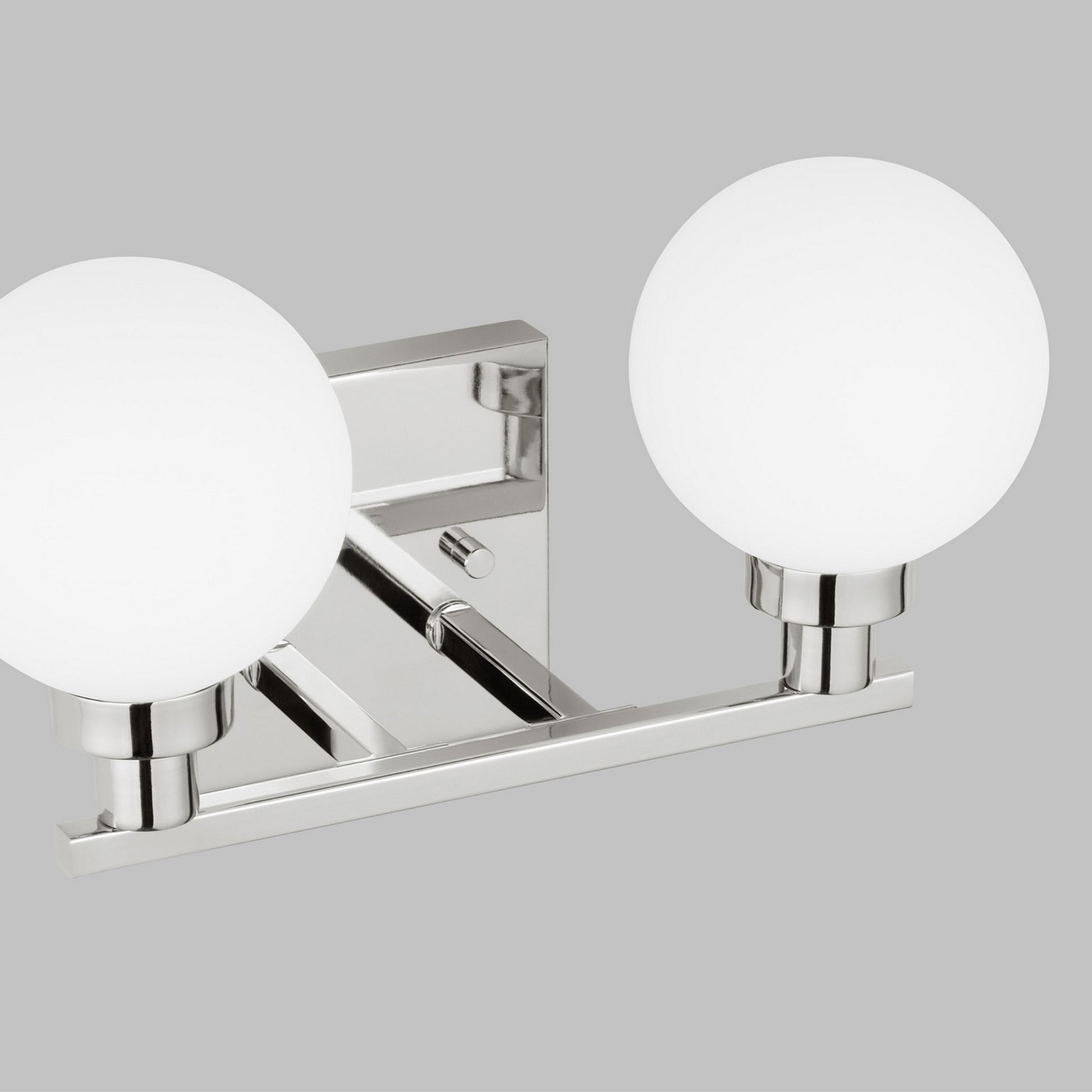 Clybourn 13" 2-Light Bathroom Vanity, Chrome Finish - Bees Lighting