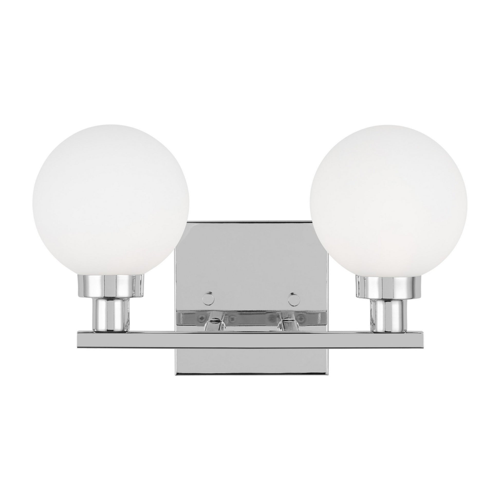 Clybourn 13" 2-Light Bathroom Vanity, Chrome Finish - Bees Lighting
