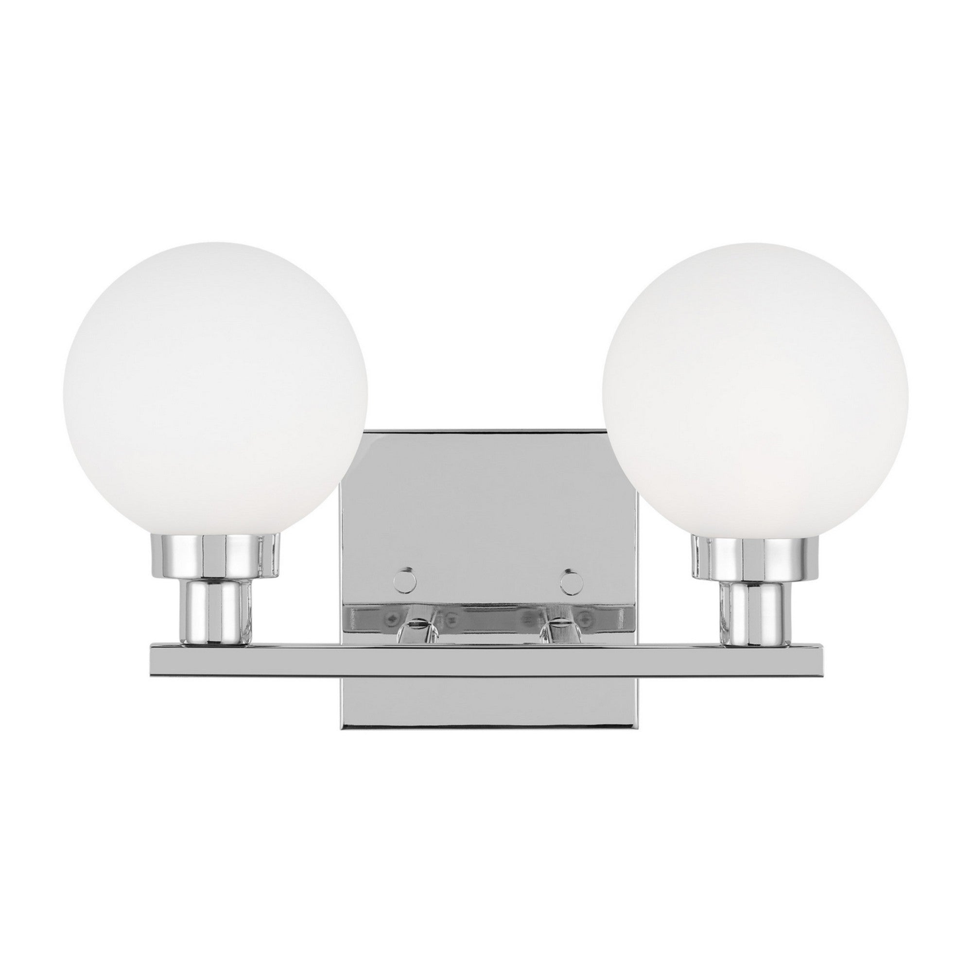 Clybourn 13" 2-Light Bathroom Vanity, Chrome Finish - Bees Lighting