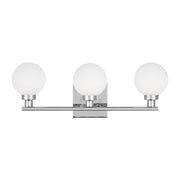 Clybourn 22" 3-Light Bathroom Vanity, Chrome Finish - Bees Lighting