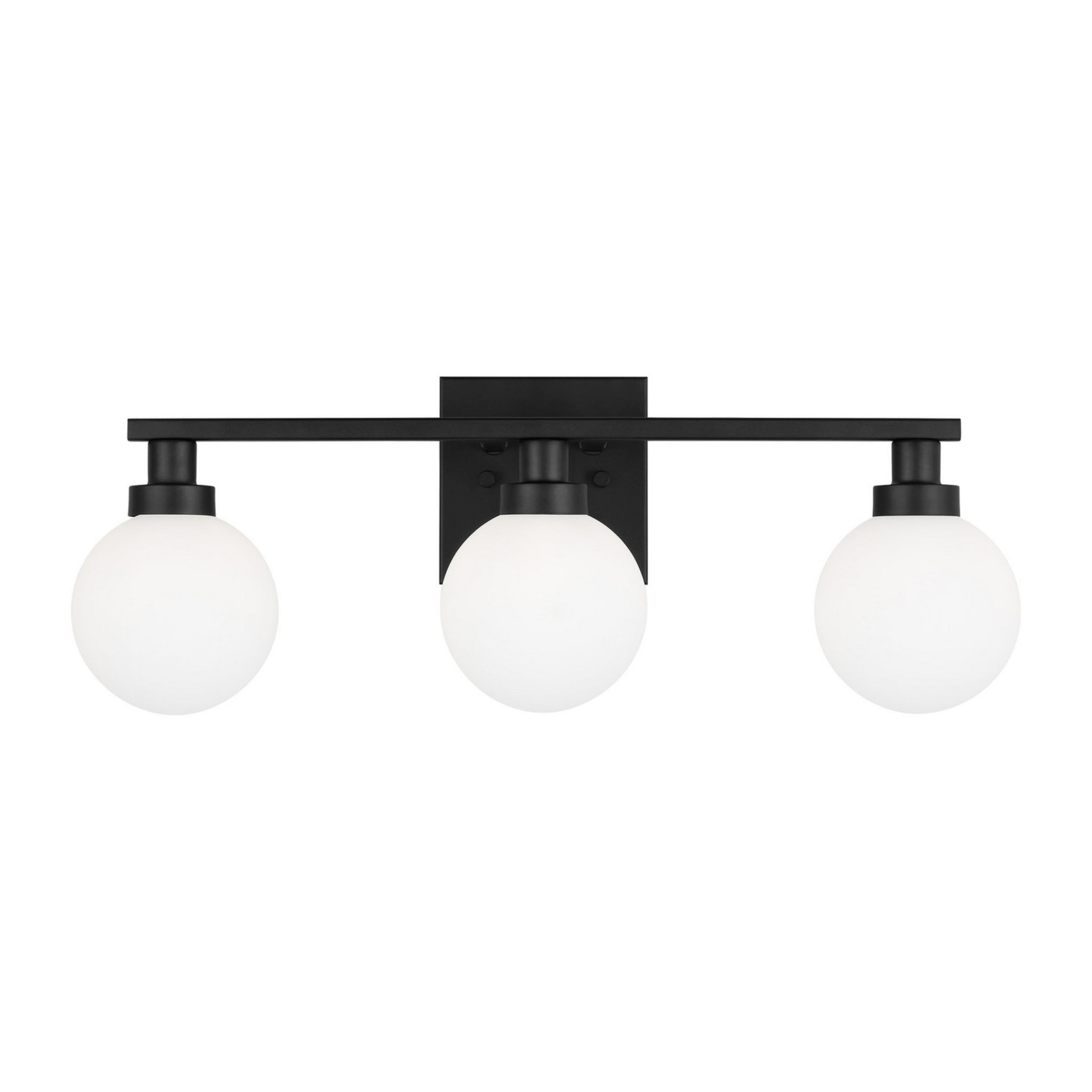Clybourn 22" 3-Light Bathroom Vanity, Midnight Black Finish - Bees Lighting