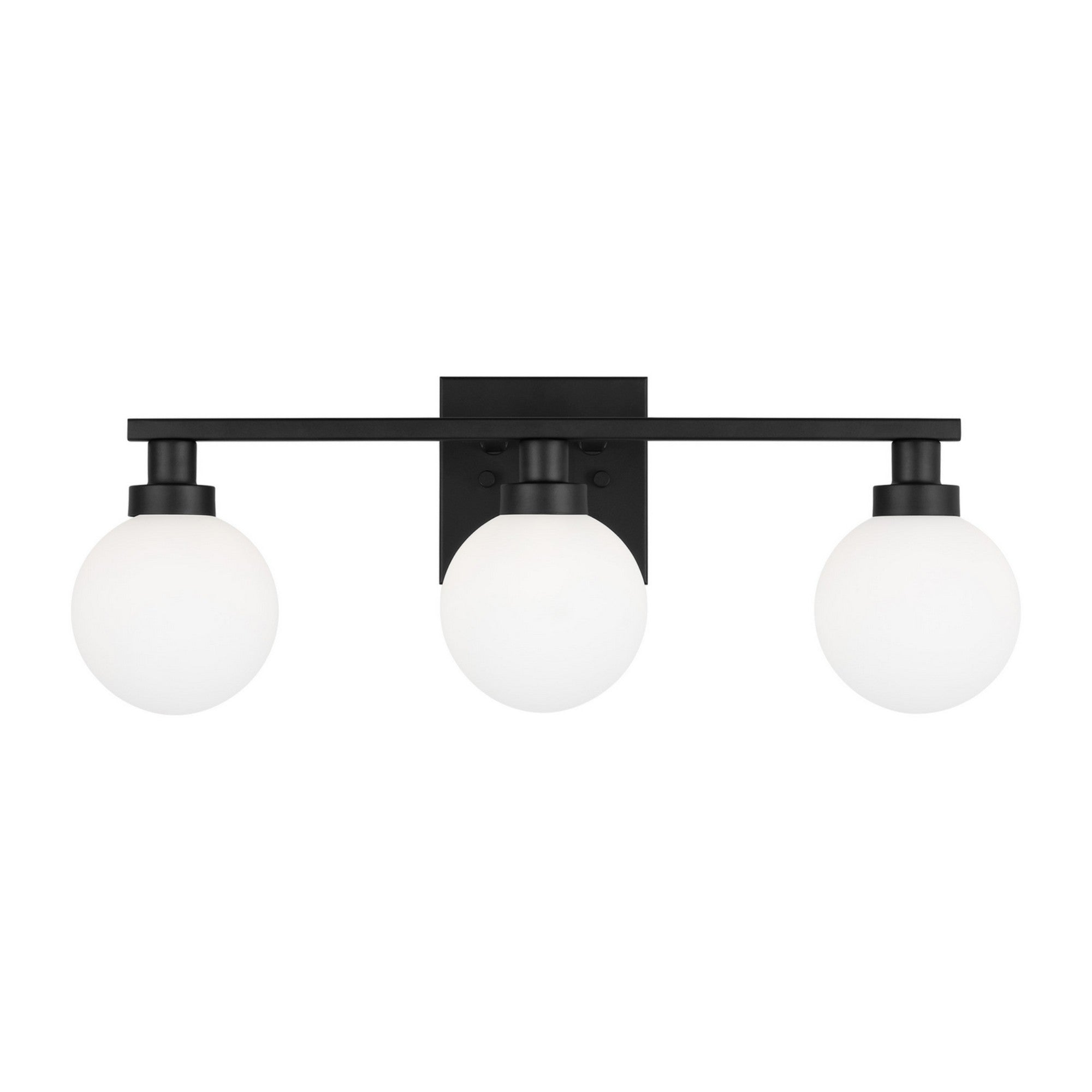 Clybourn 22" 3-Light Bathroom Vanity, Midnight Black Finish - Bees Lighting