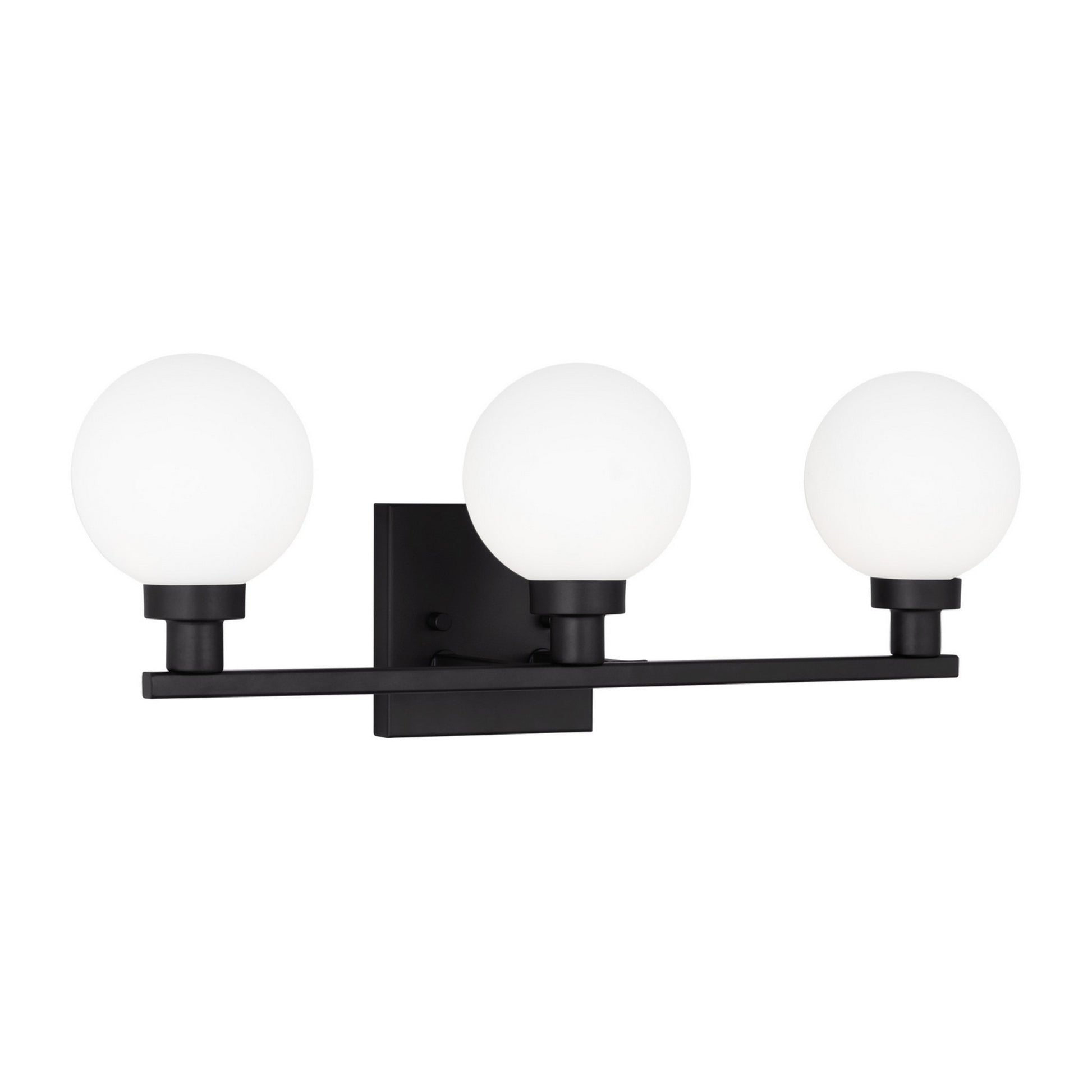 Clybourn 22" 3-Light Bathroom Vanity, Midnight Black Finish - Bees Lighting