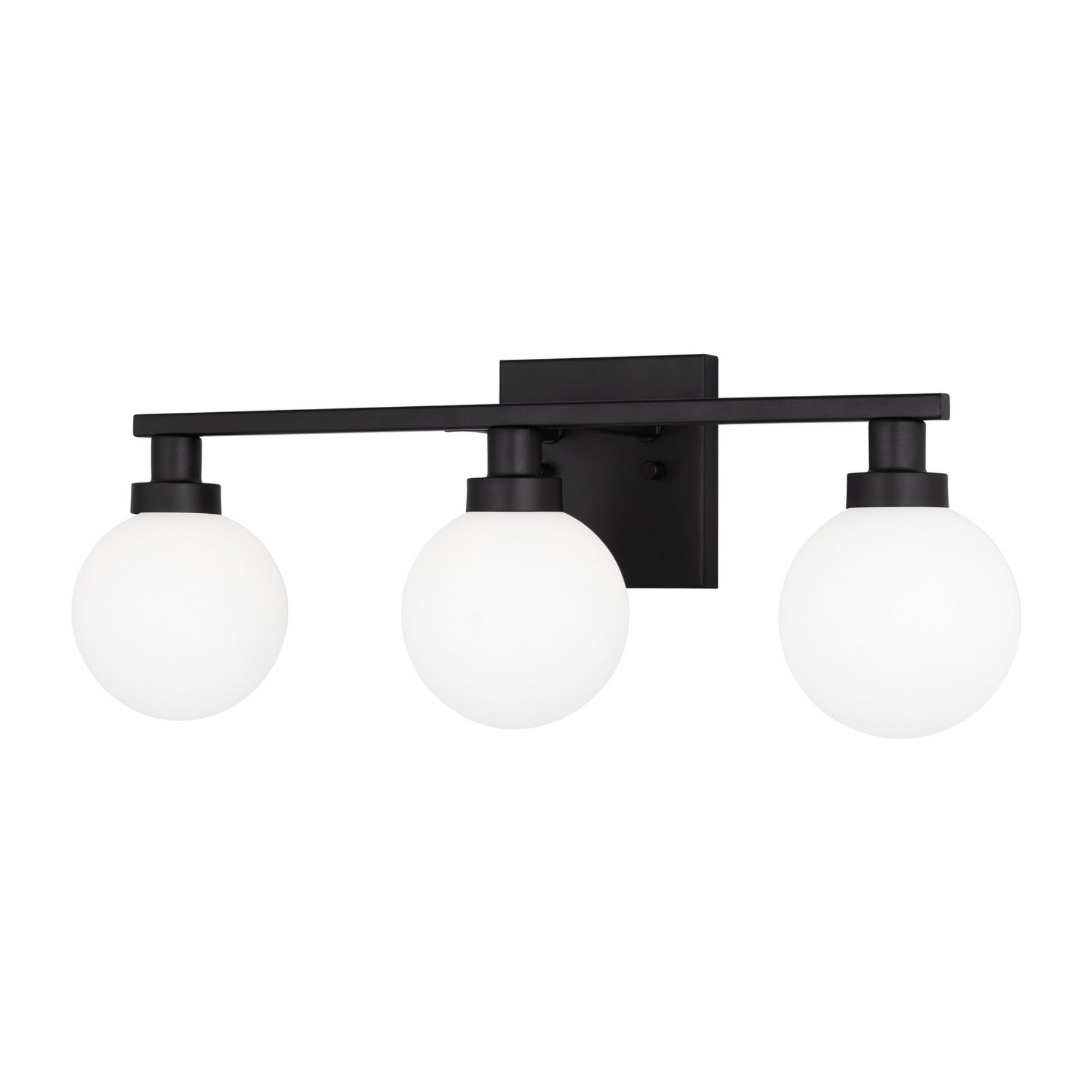 Clybourn 22" 3-Light Bathroom Vanity, Midnight Black Finish - Bees Lighting