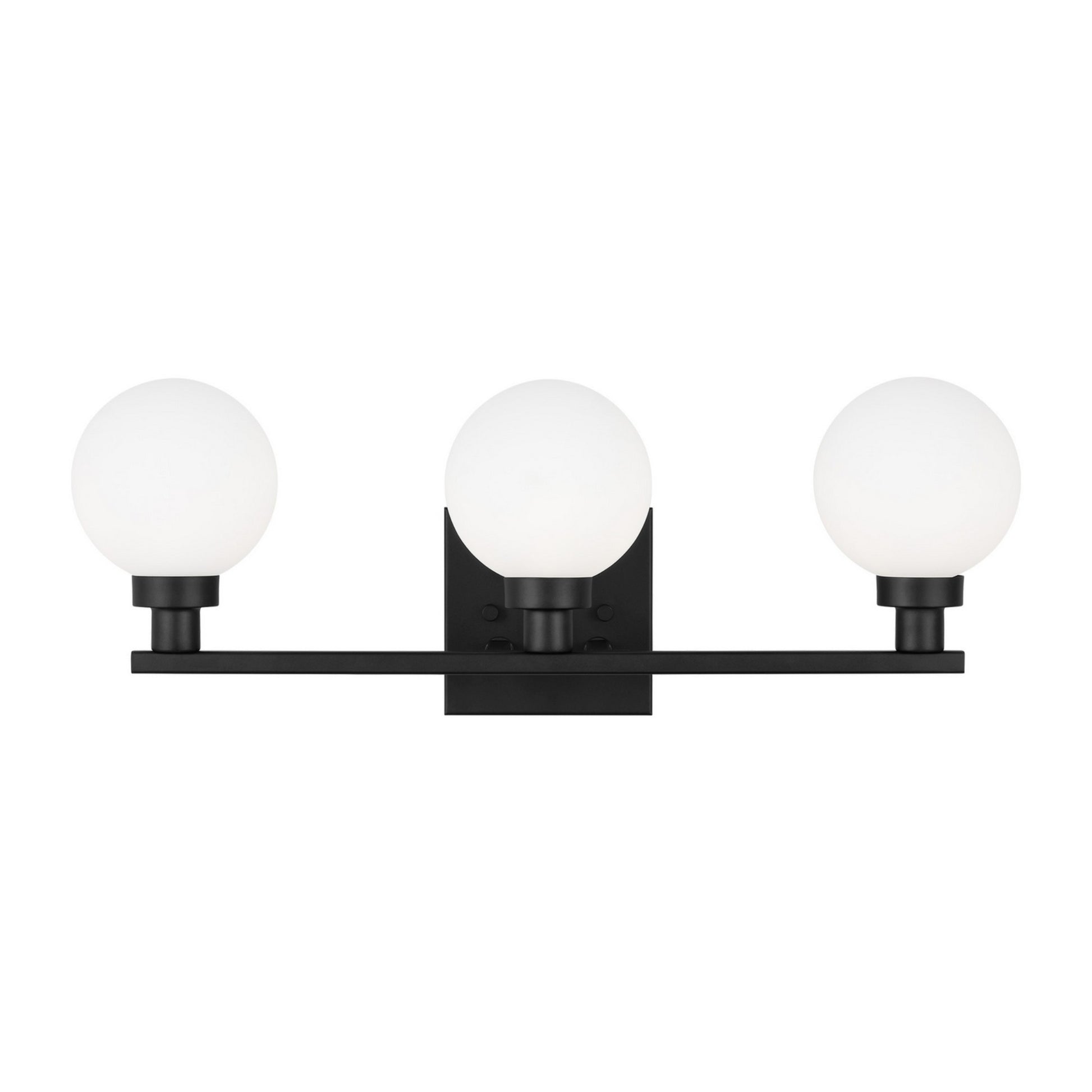 Clybourn 22" 3-Light Bathroom Vanity, Midnight Black Finish - Bees Lighting