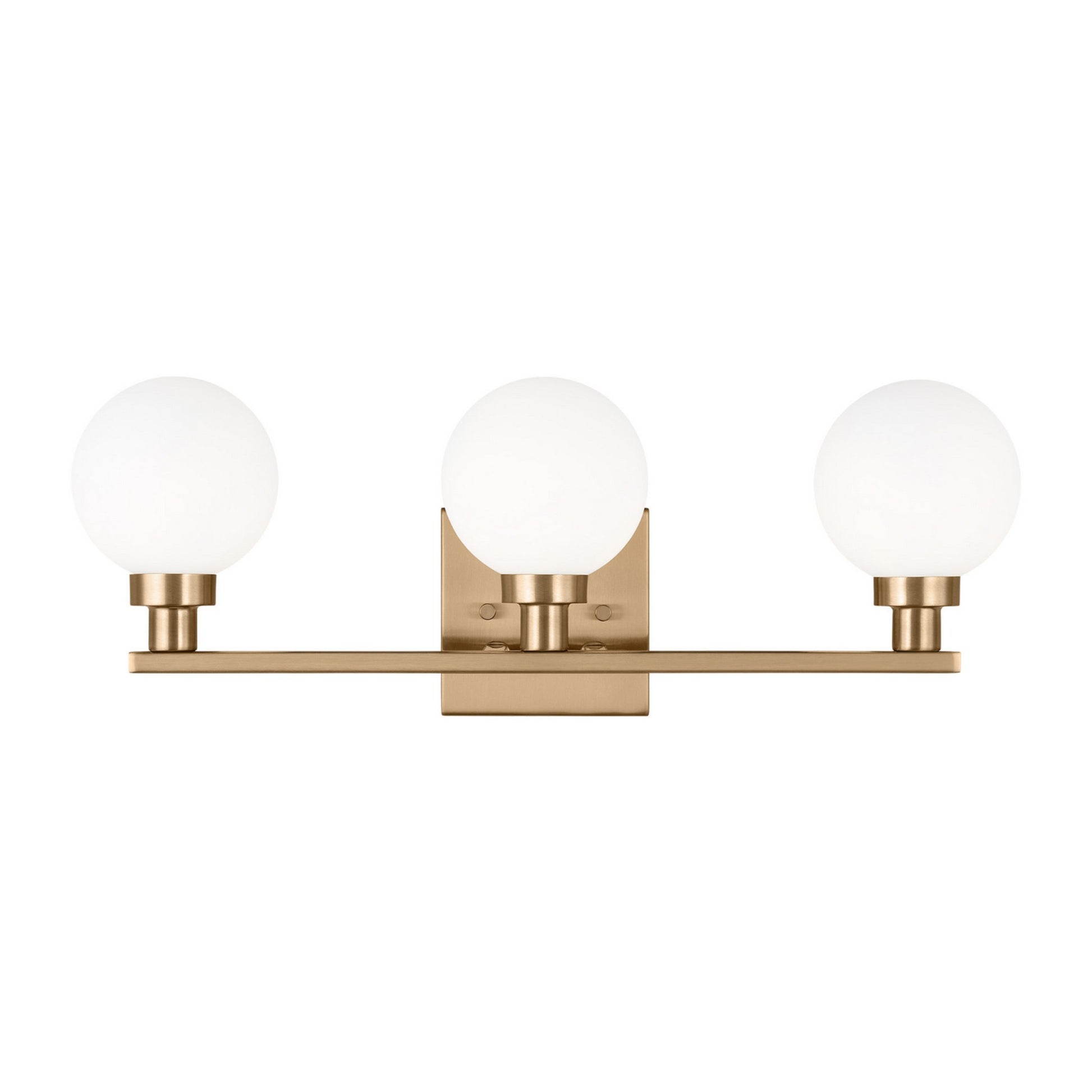 Clybourn 22" 3-Light Bathroom Vanity, Satin Brass Finish - Bees Lighting