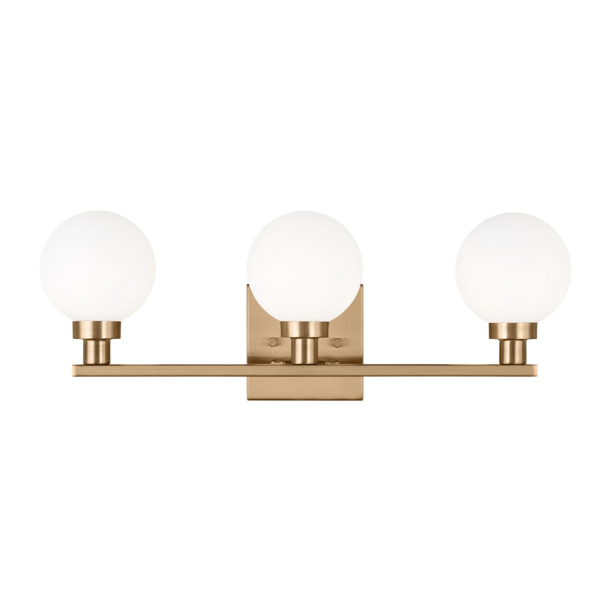 Clybourn 22" 3-Light Bathroom Vanity, Satin Brass Finish - Bees Lighting