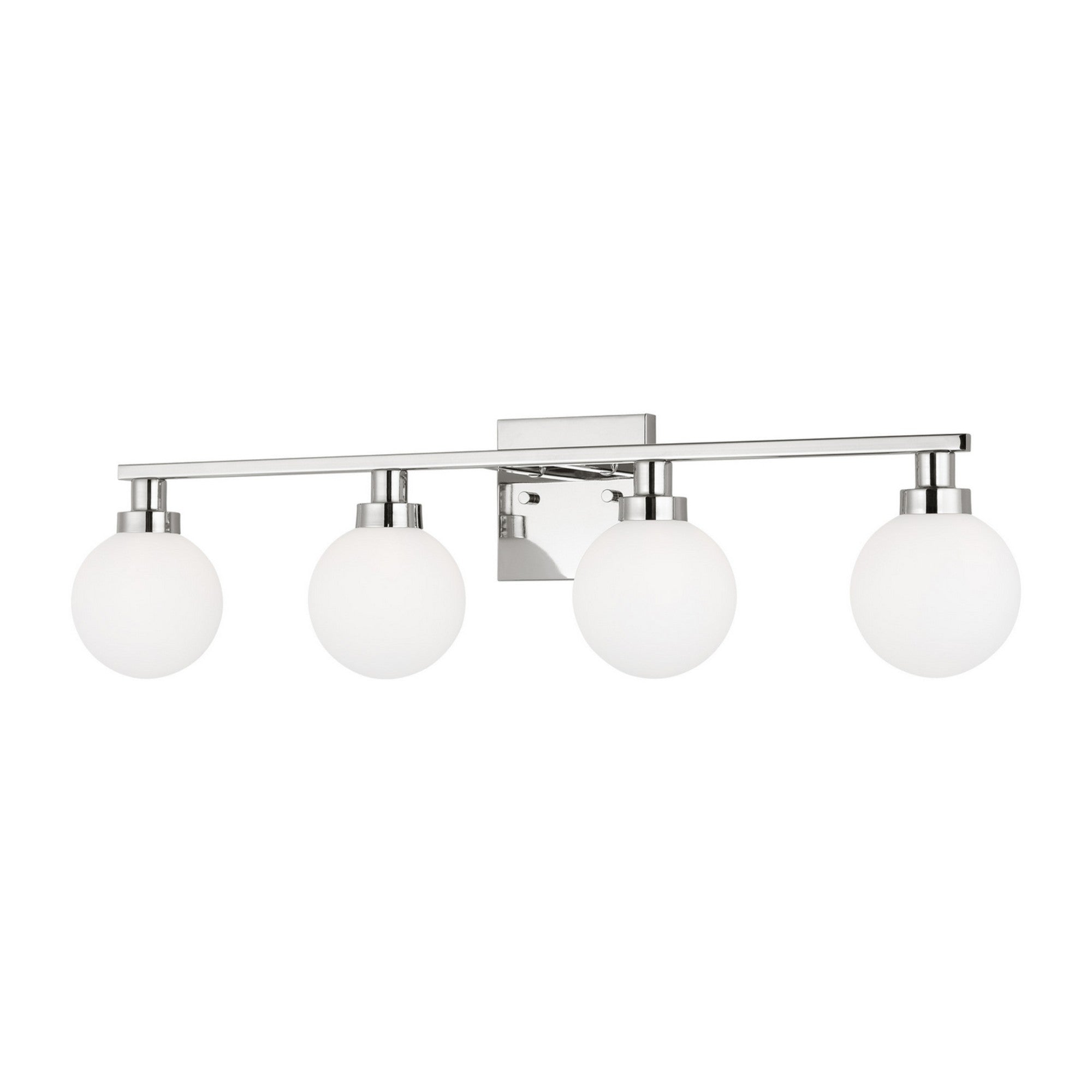 Clybourn 30" 4-Light Bathroom Vanity, Chrome Finish - Bees Lighting