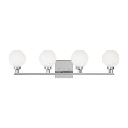 Clybourn 30" 4-Light Bathroom Vanity, Chrome Finish - Bees Lighting