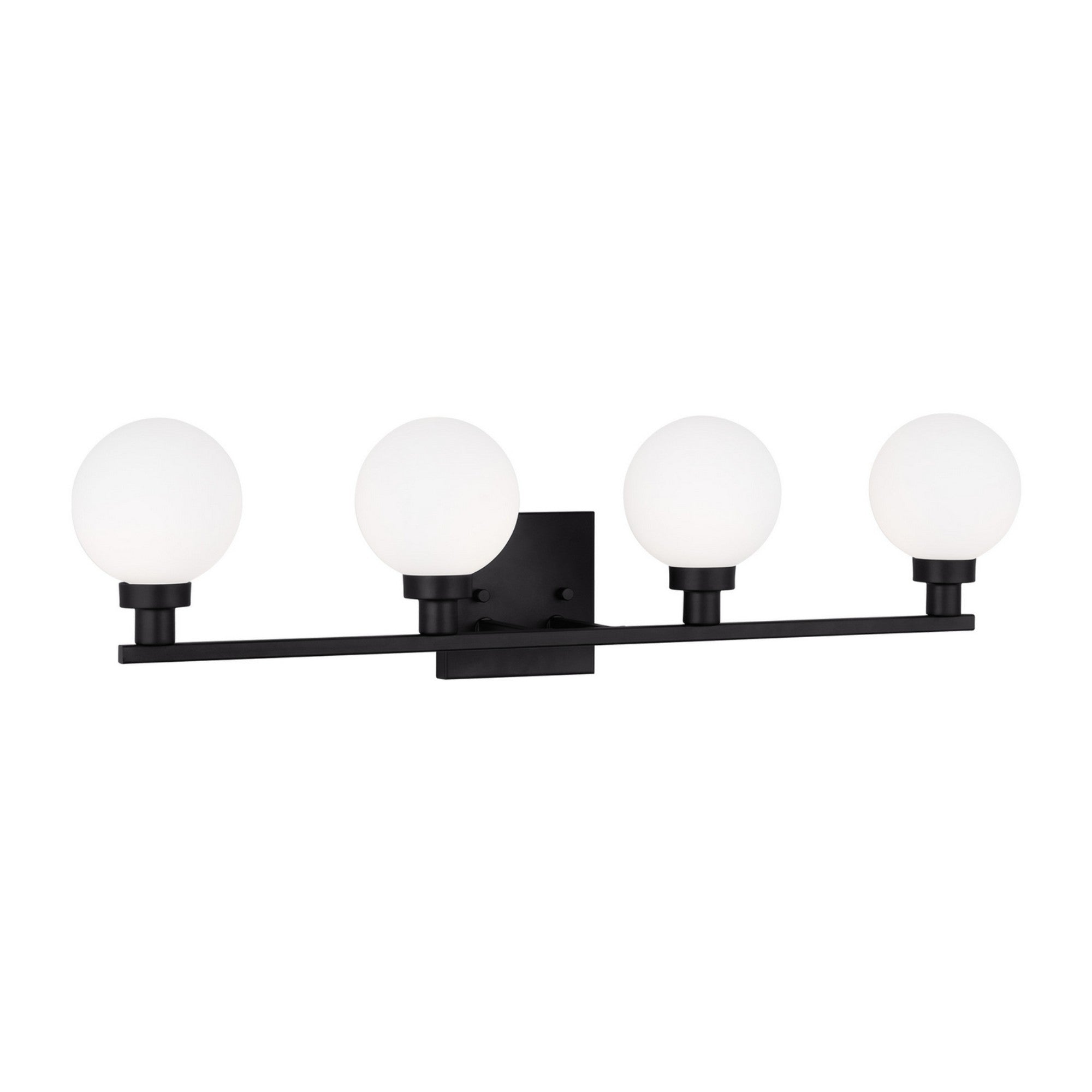 Clybourn 30" 4-Light Bathroom Vanity, Midnight Black Finish - Bees Lighting