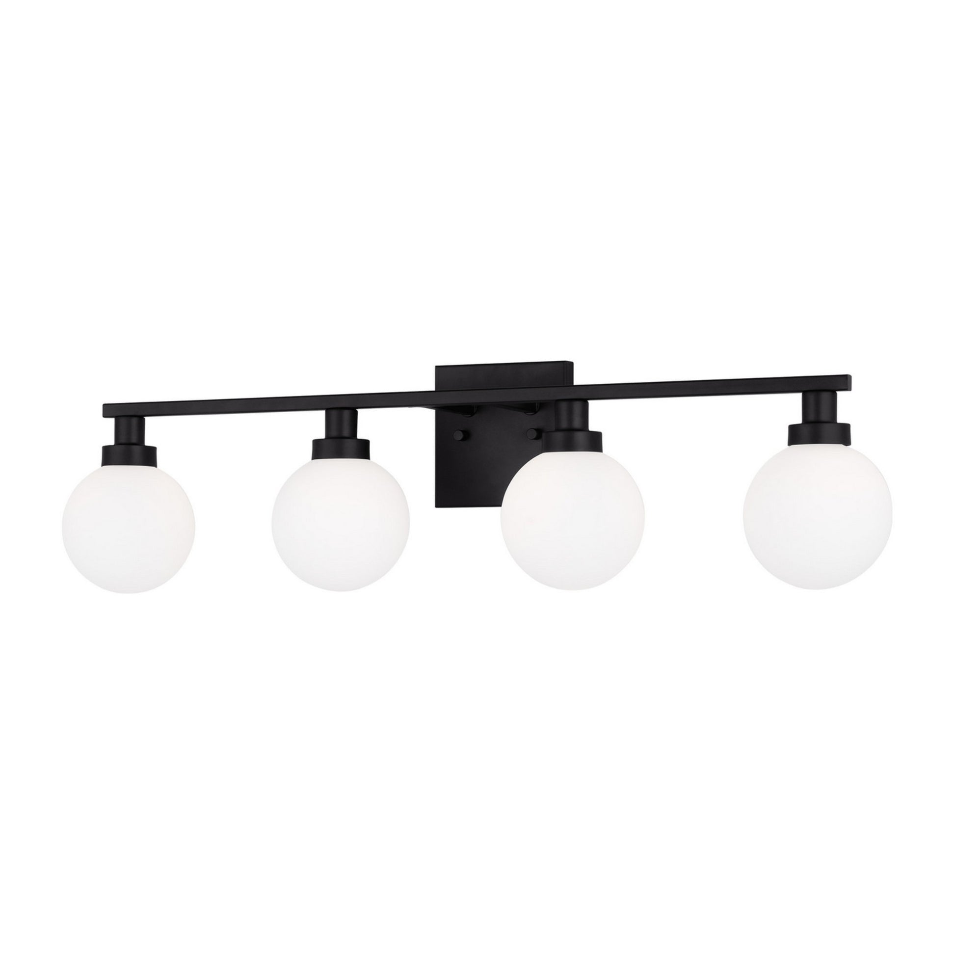 Clybourn 30" 4-Light Bathroom Vanity, Midnight Black Finish - Bees Lighting