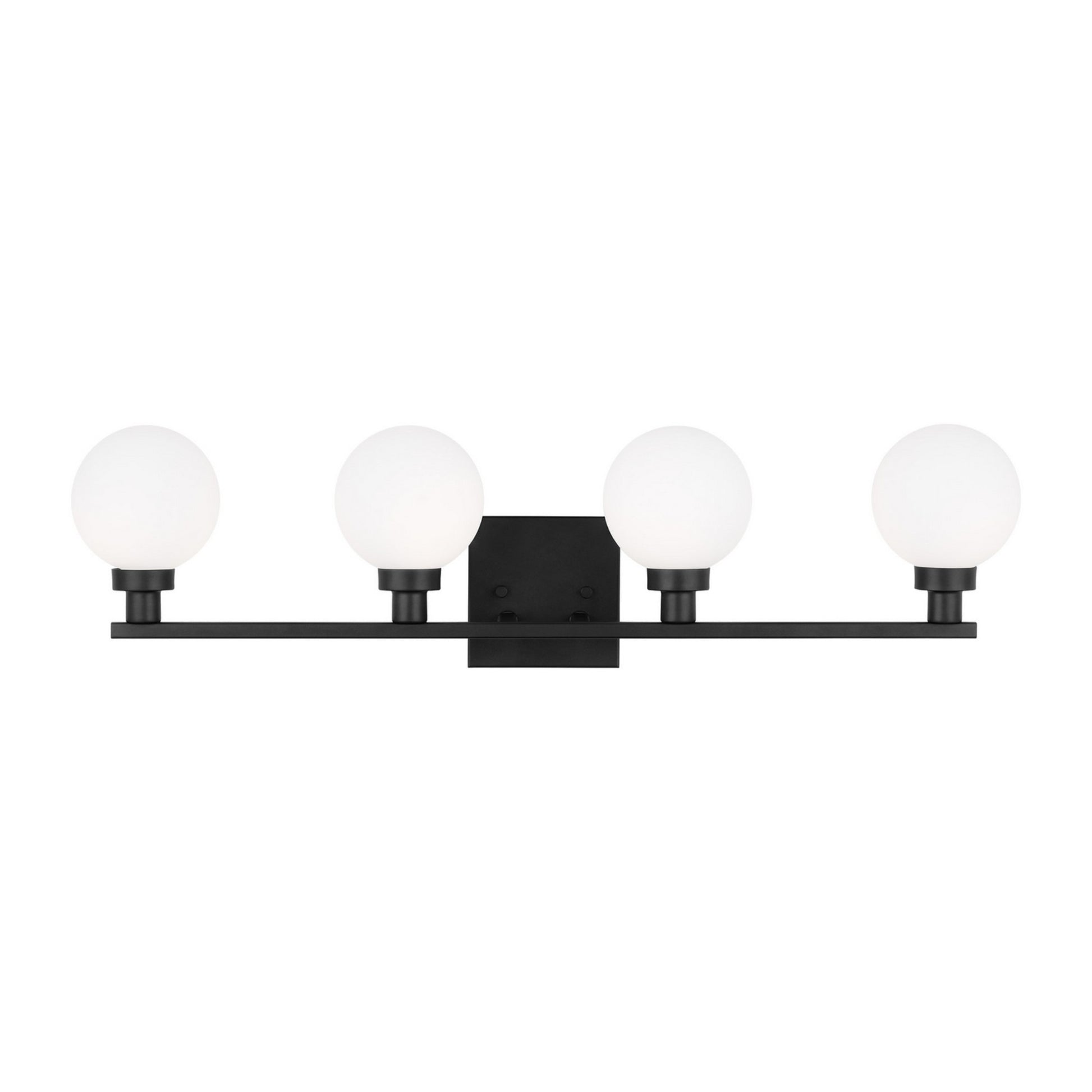 Clybourn 30" 4-Light Bathroom Vanity, Midnight Black Finish - Bees Lighting