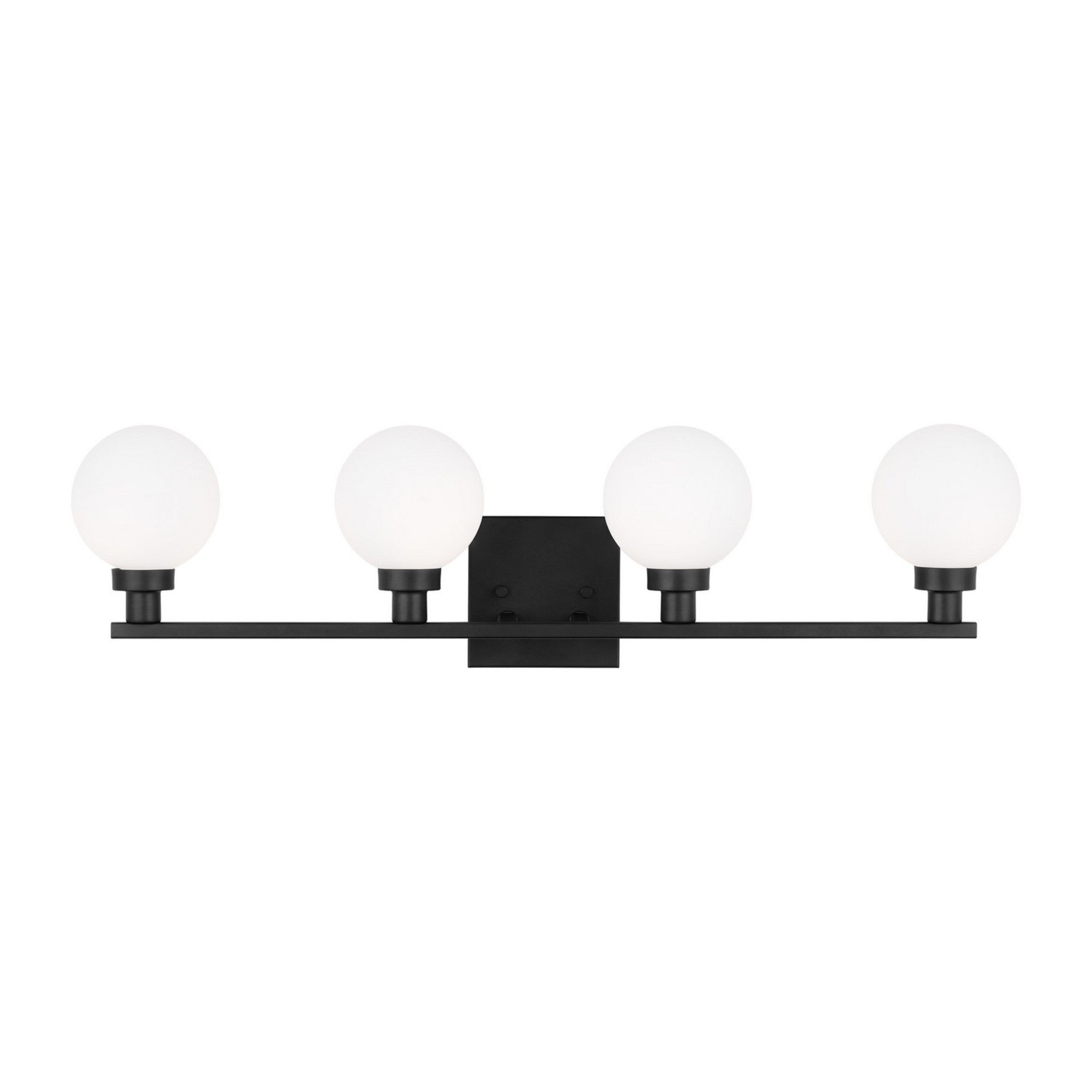 Clybourn 30" 4-Light Bathroom Vanity, Midnight Black Finish - Bees Lighting