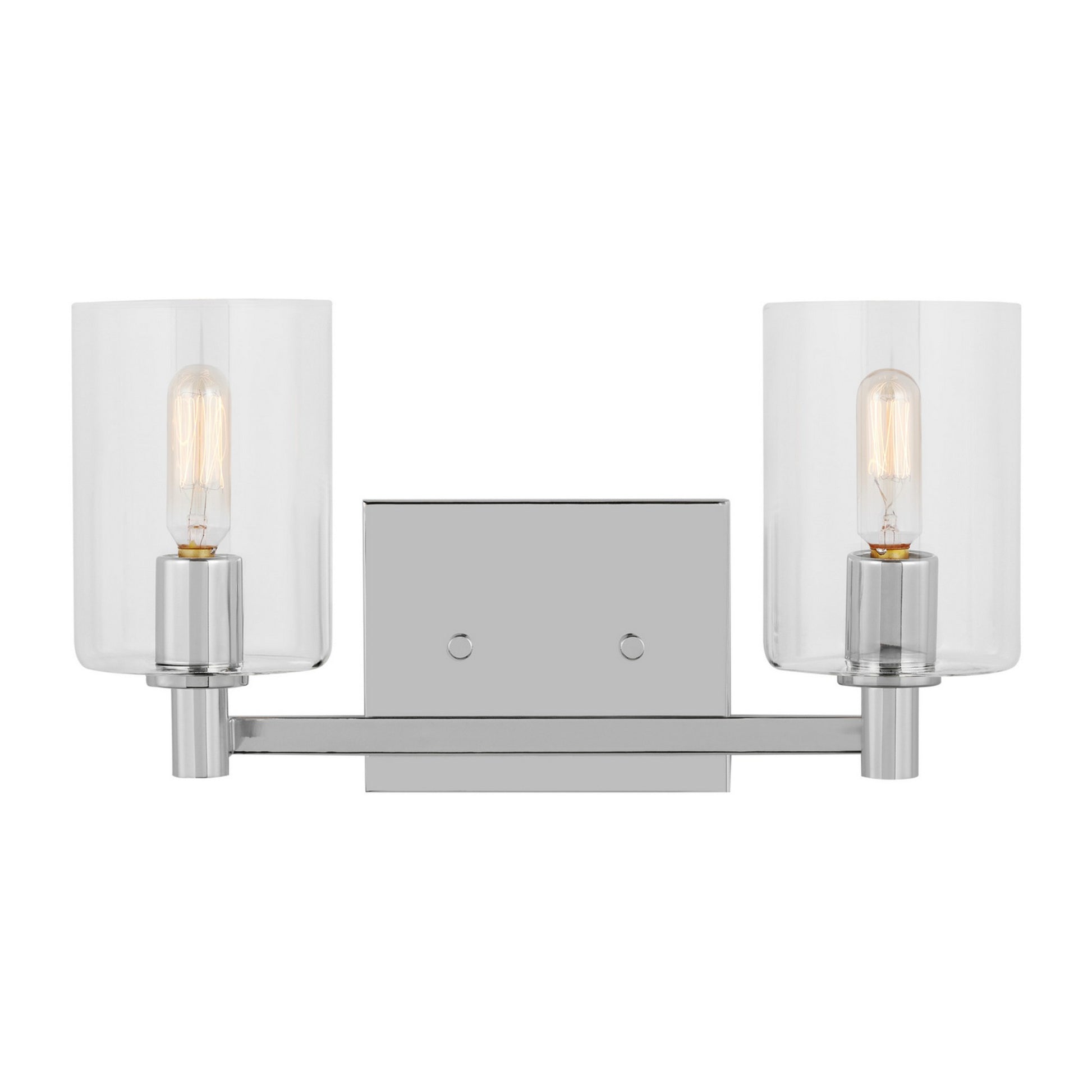 Fullton 14" 2-Light Bathroom Vanity, Chrome Finish - Bees Lighting