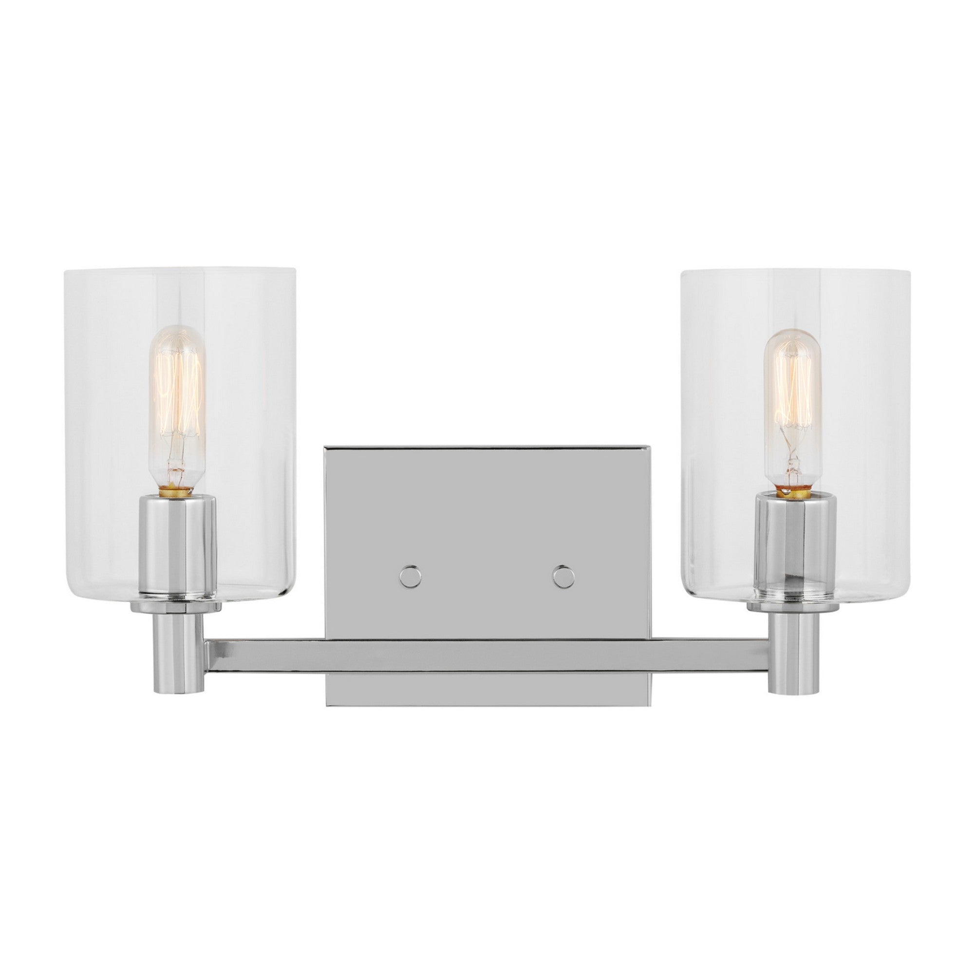 Fullton 14" 2-Light Bathroom Vanity, Chrome Finish - Bees Lighting