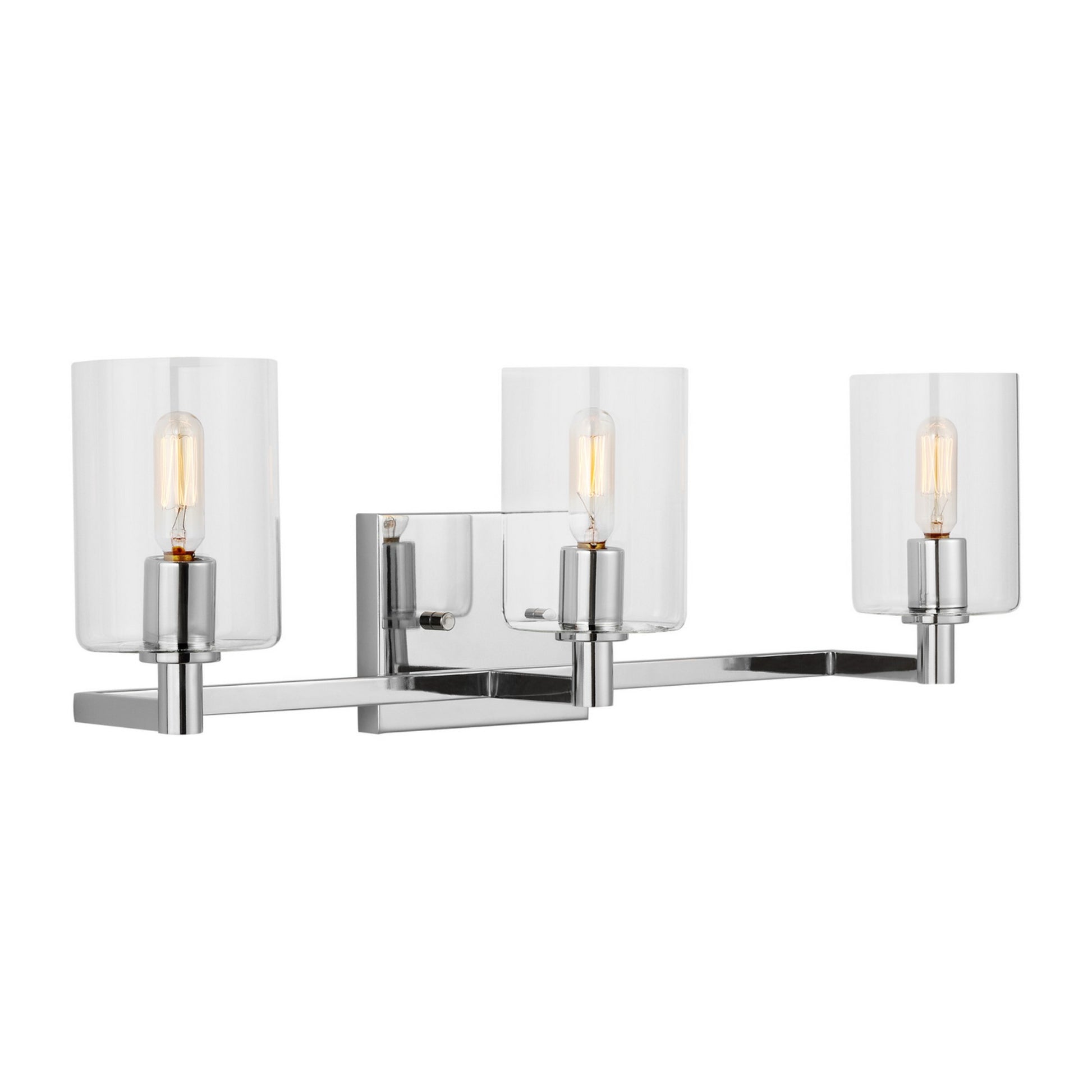 Fullton 25" 3-Light Bathroom Vanity, Chrome Finish - Bees Lighting