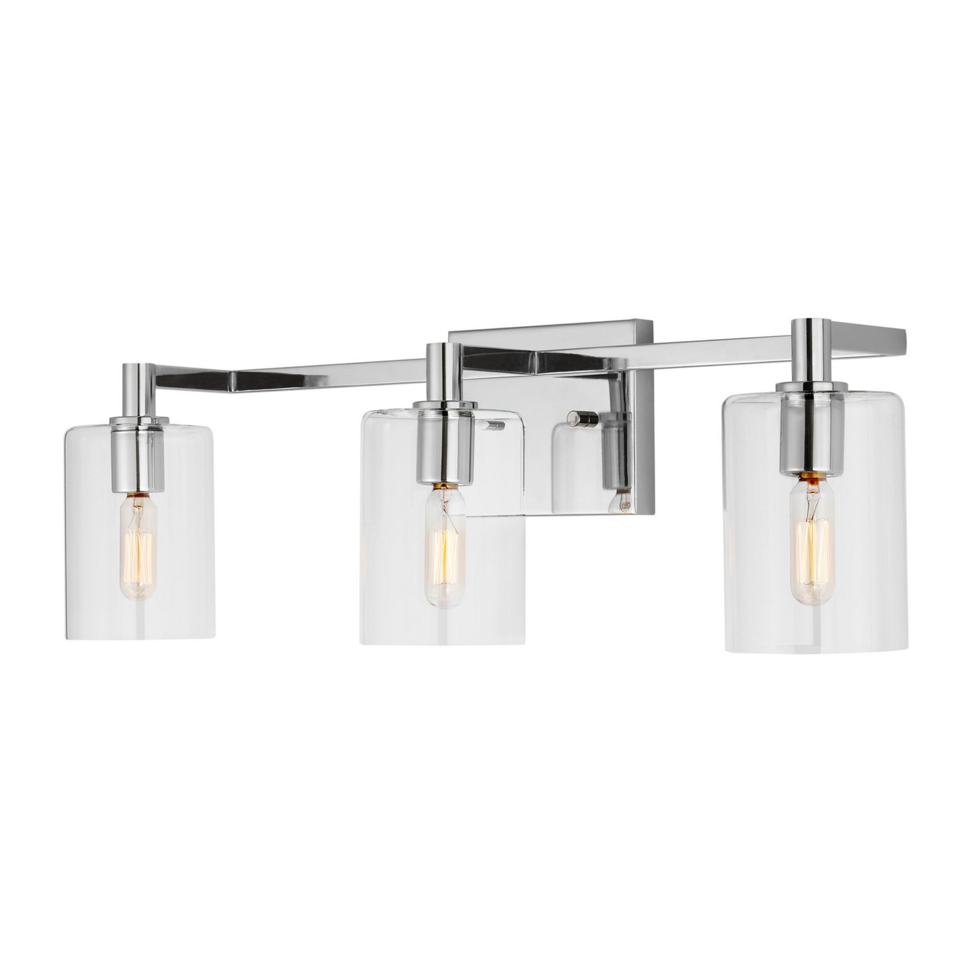 Fullton 25" 3-Light Bathroom Vanity, Chrome Finish - Bees Lighting