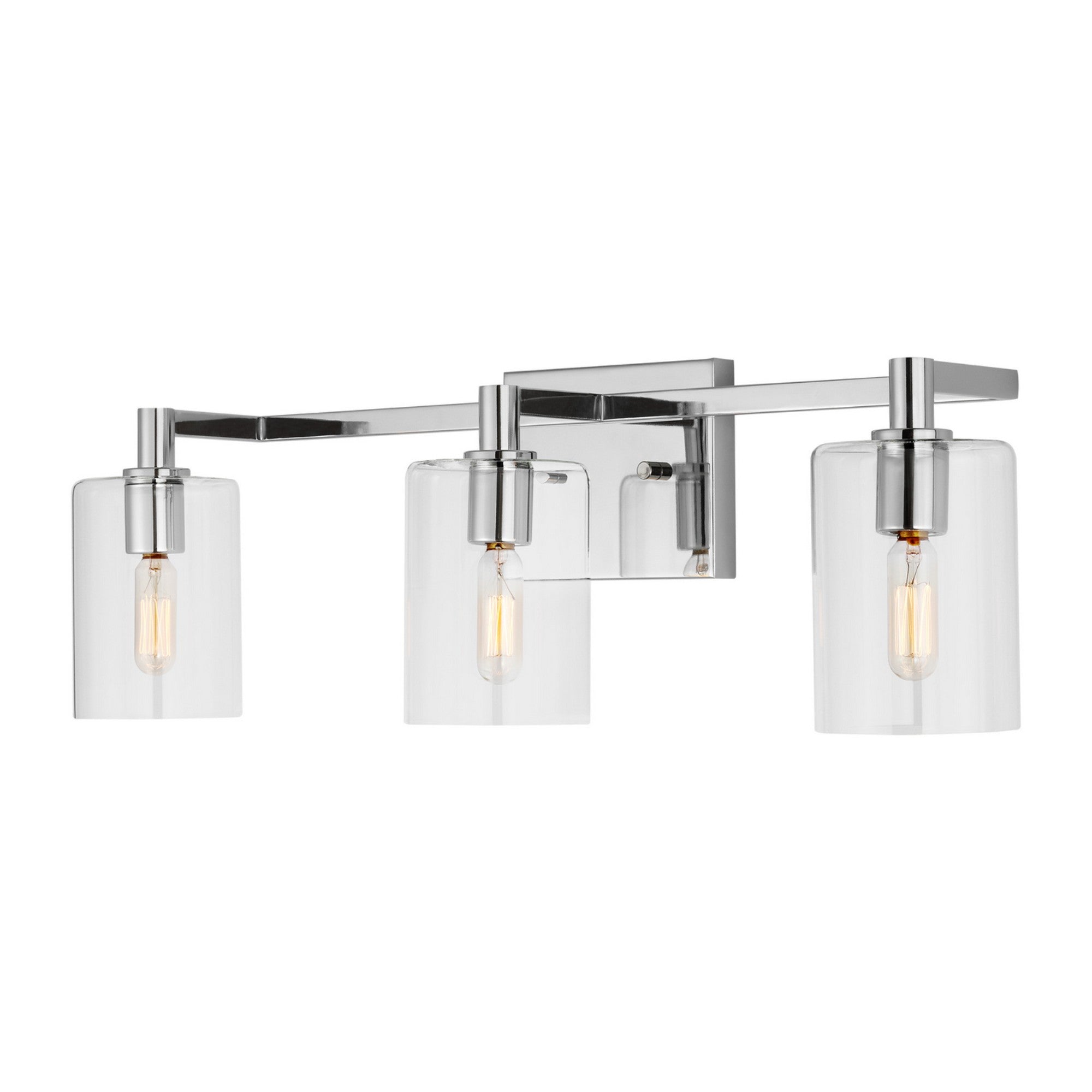 Fullton 25" 3-Light Bathroom Vanity, Chrome Finish - Bees Lighting